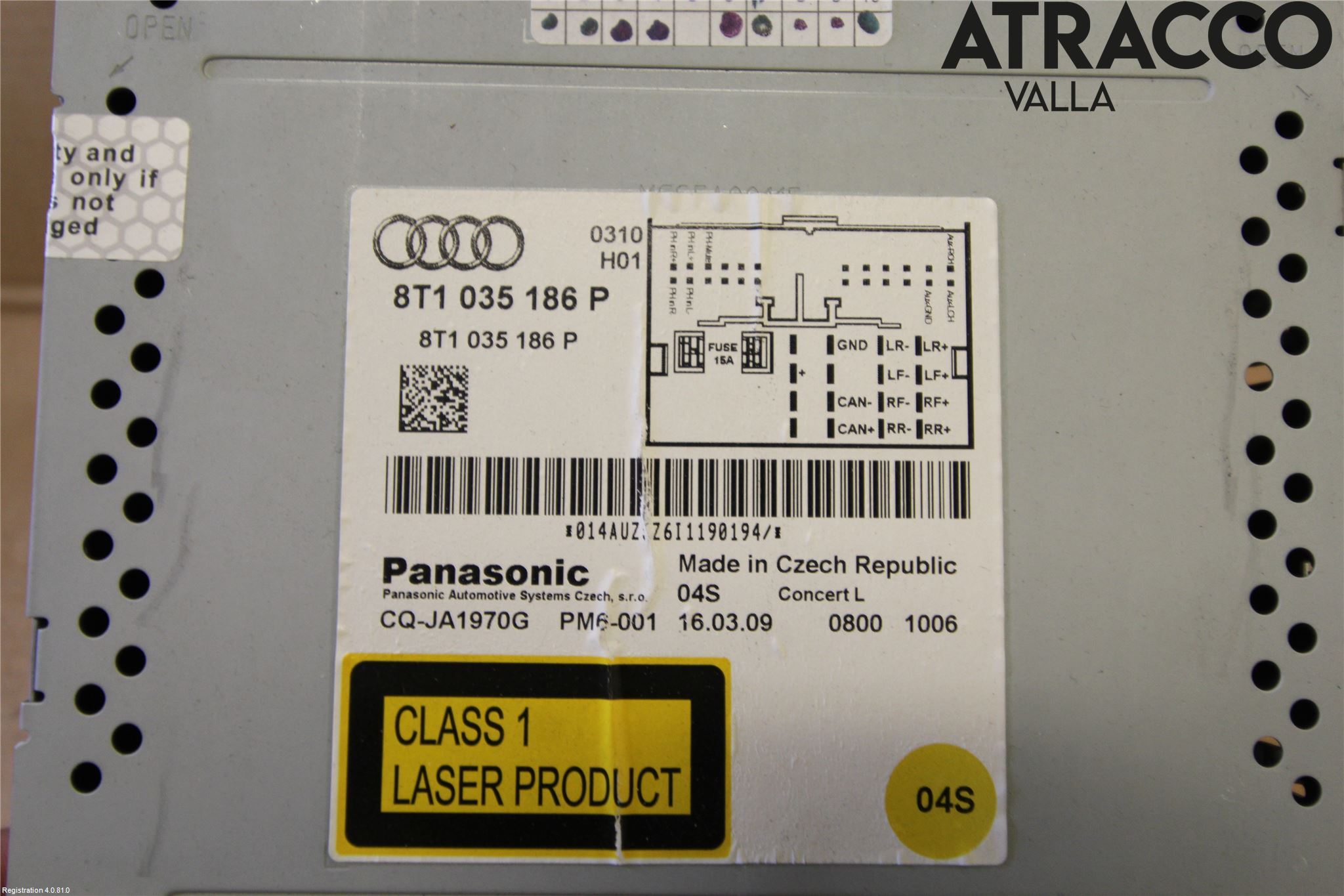 Audi A4/S4 08-11 Stereo Radio Med Cd
