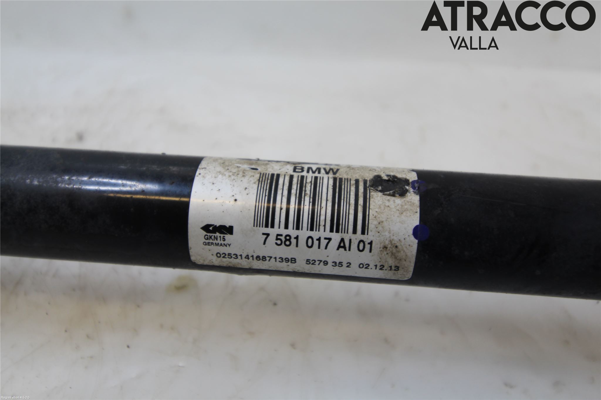 BMW 5 F10/F11/F18 09-17 Drivaksel Bak Kompl Venstre