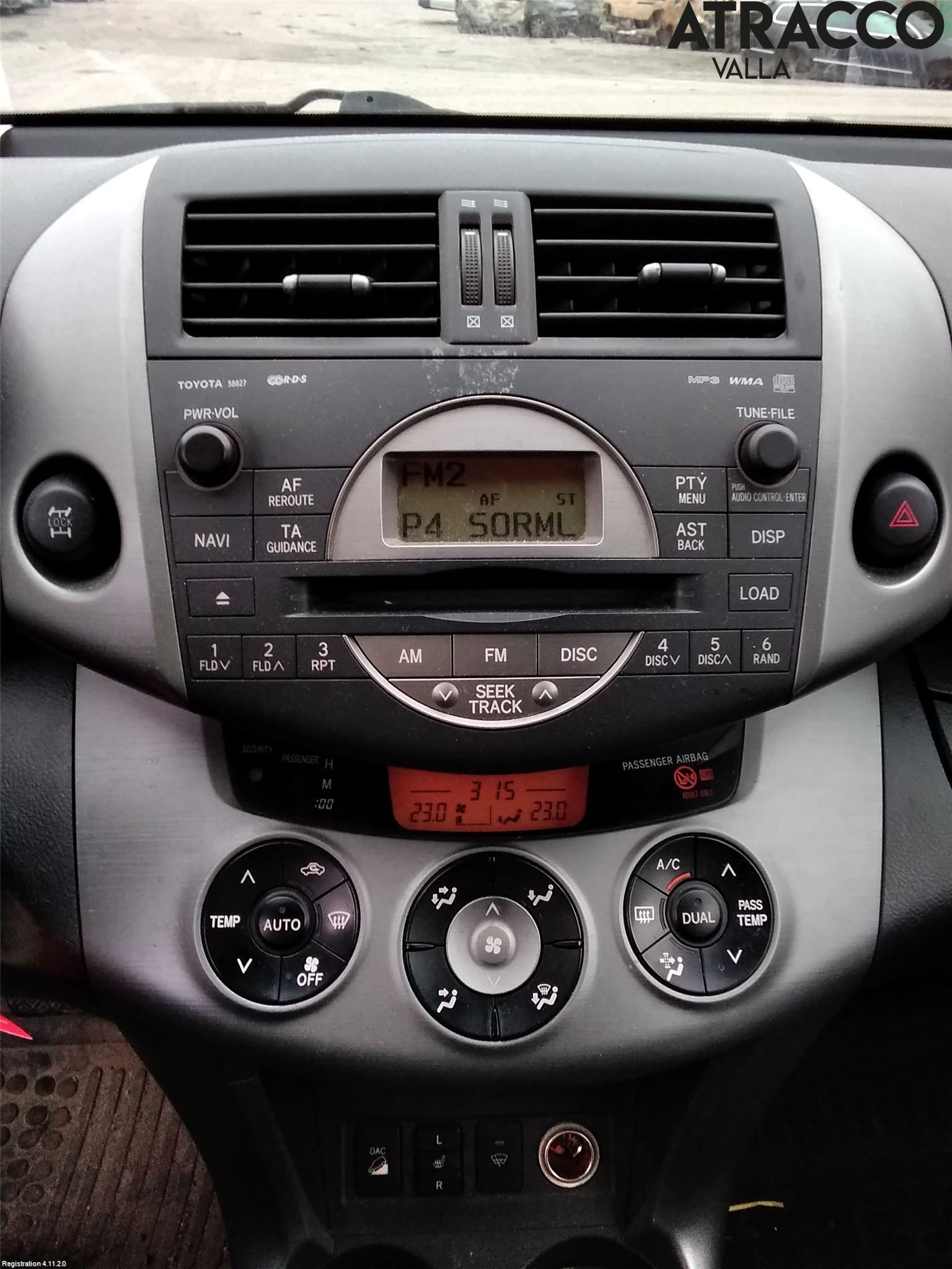 Toyota RAV 4 06-12 Varme Ac Betjening-Display