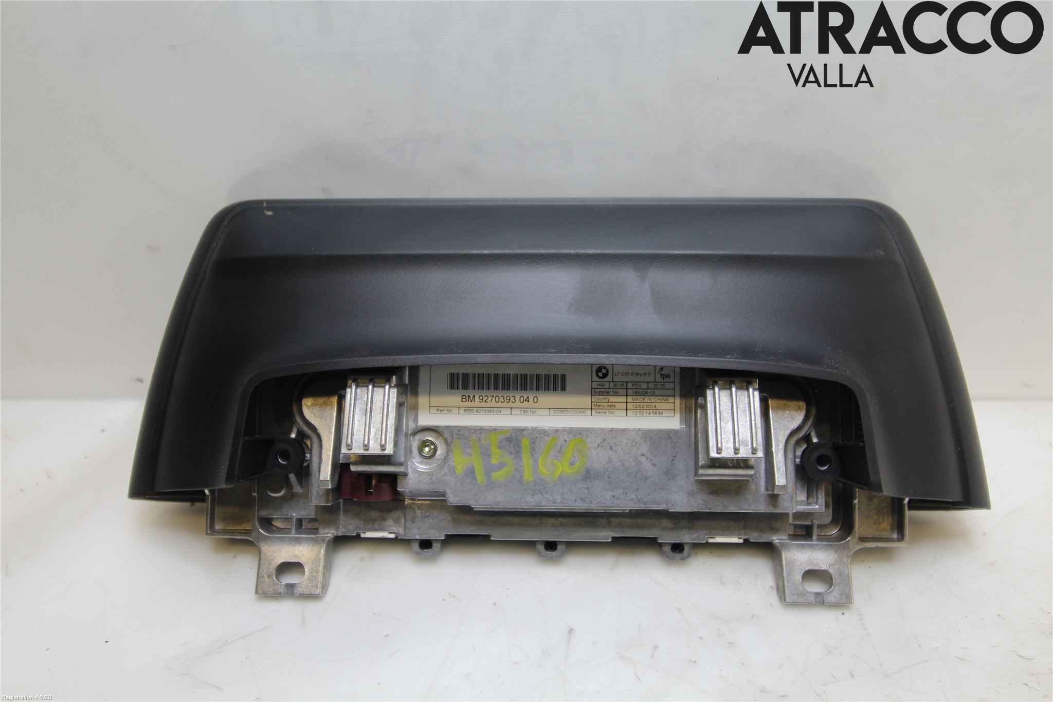 BMW 4 F32/F33/F82/F83 13-20 Instr Skjerm Dvd-Gps-Ac-Tlf
