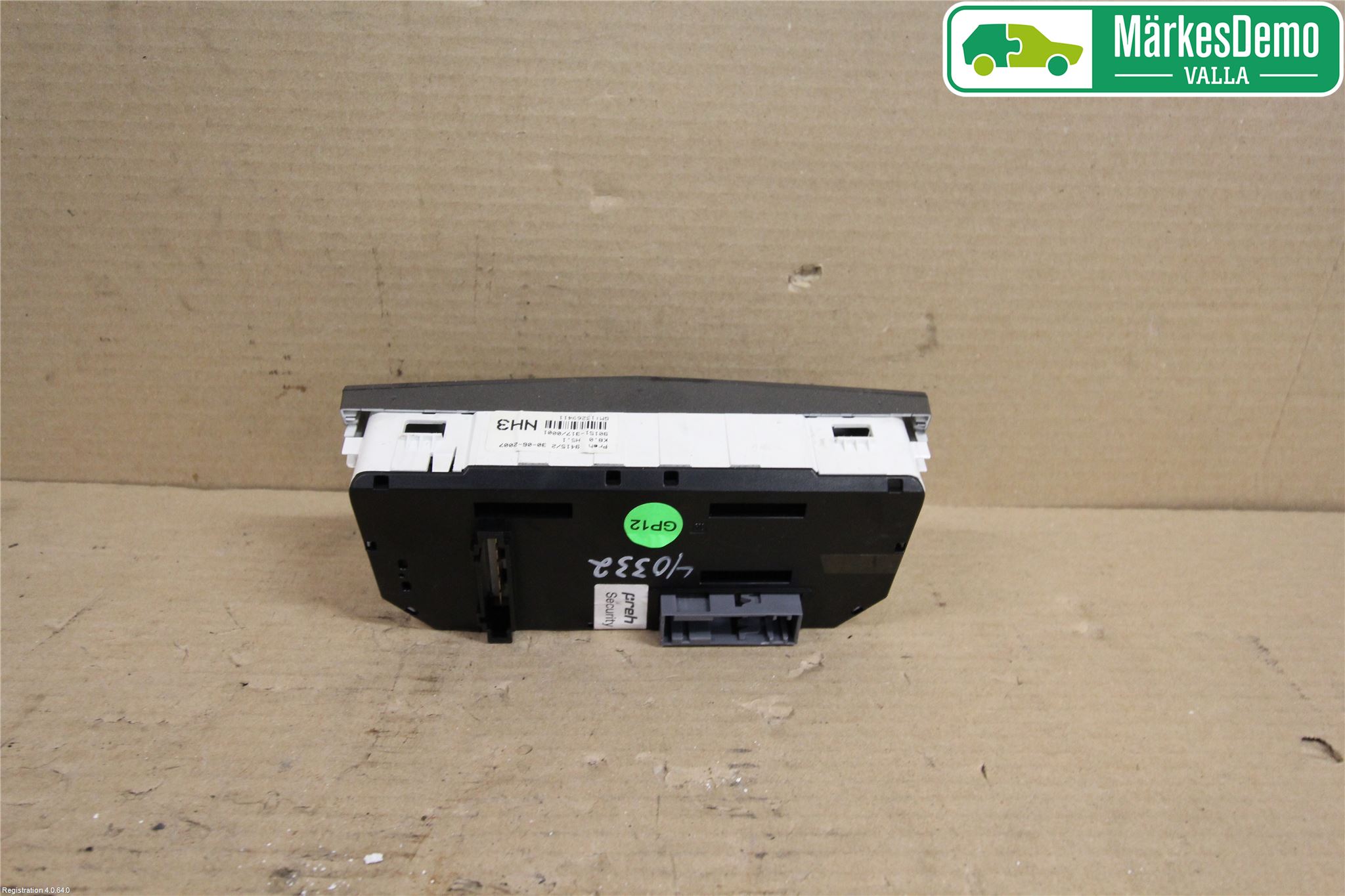 Opel ZAFIRA B 06-14 Varme Ac Betjening-Display