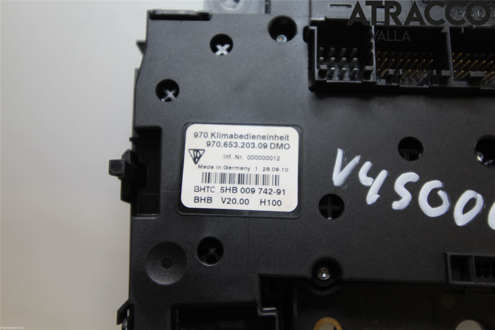 Porsche PANAMERA 09- Varme Ac Betjening-Display