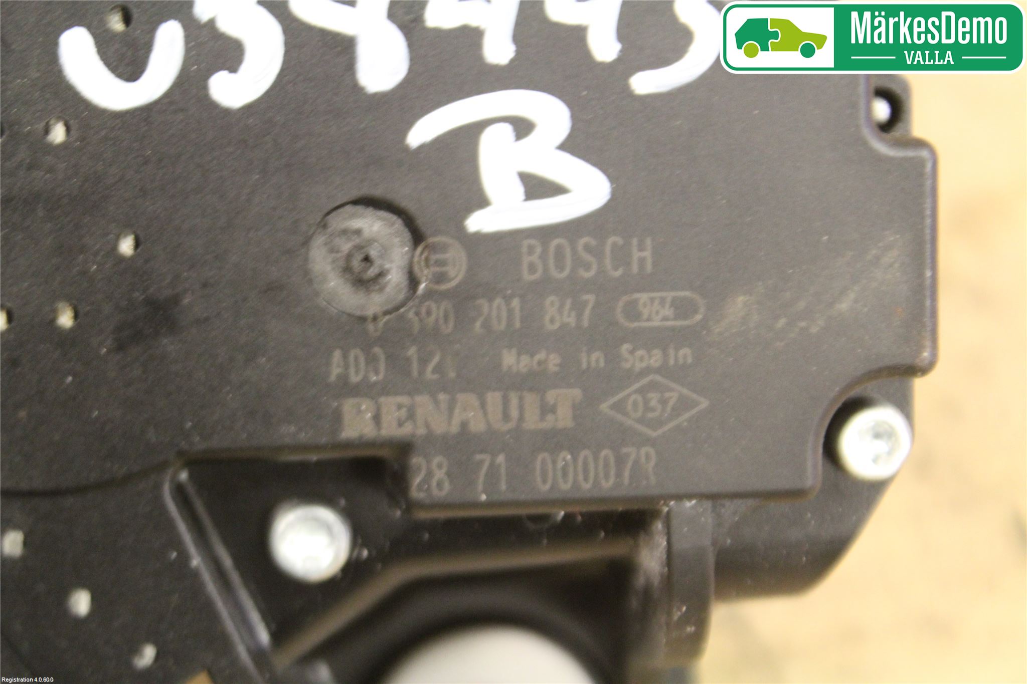 Renault MEGANE III 09-15 Viskermotor Bakluke