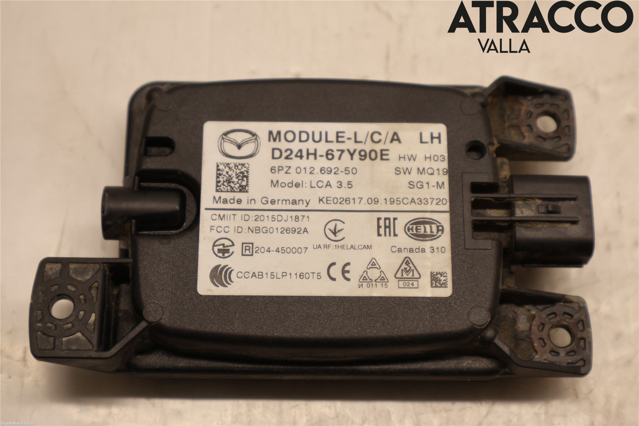 Mazda CX-3 Sensor Kollisjonsbeskyttelse