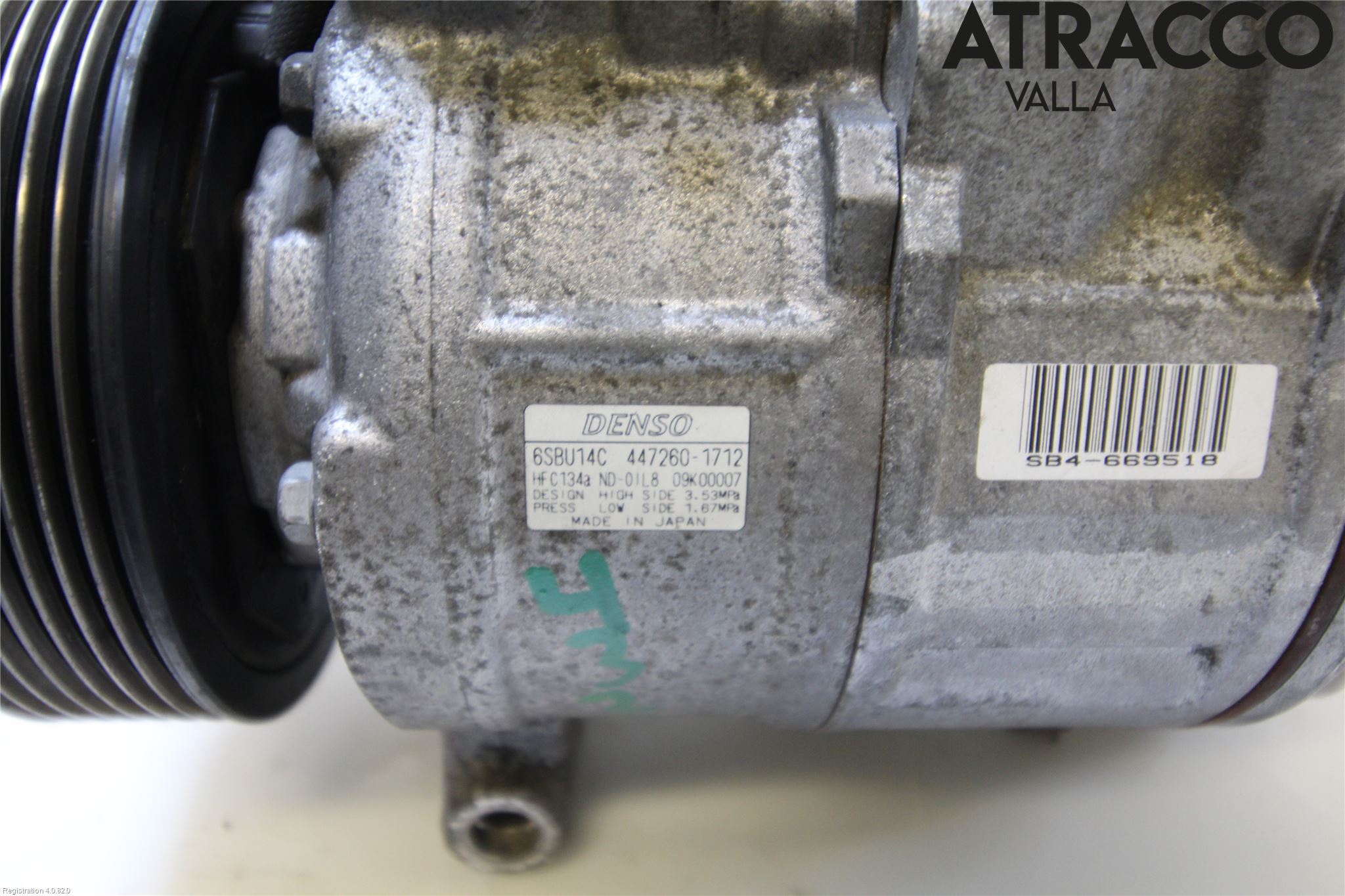 BMW 5 E60/61 Sed/Tou 02-10 Varme Ac Kompressor