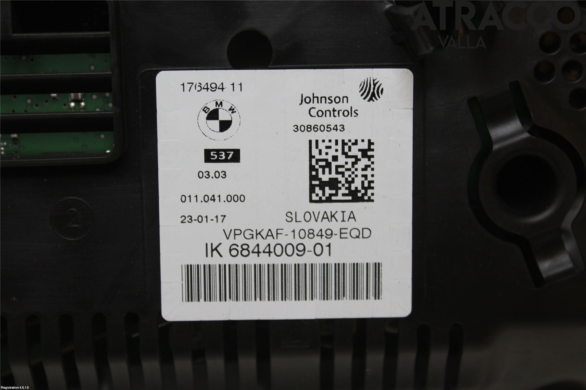 BMW 5 F10/F11/F18 09-17 Instr Kombinert