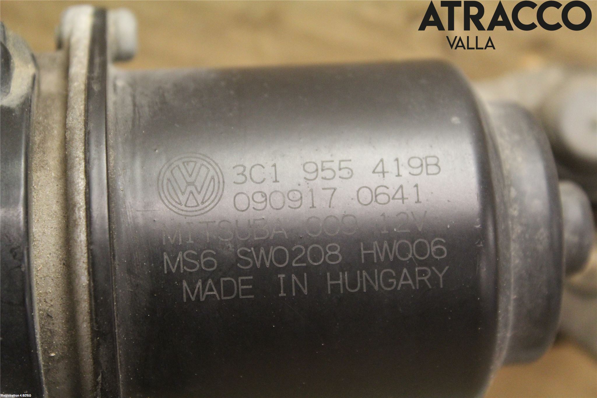 Volkswagen VW PASSAT 05-11 Viskeroverføring Frontrute