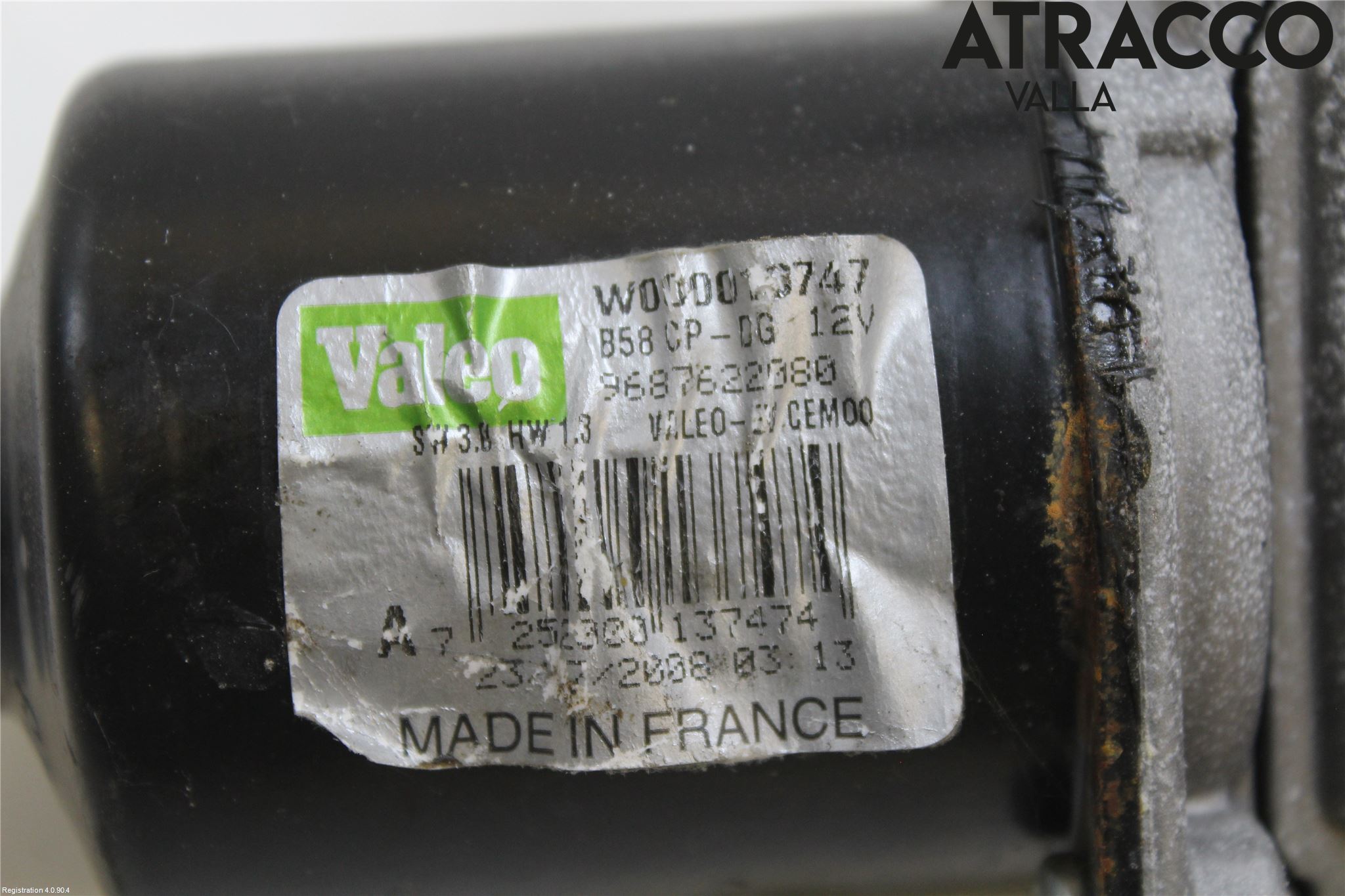 Citroen C4 PICASSO 06-13 Viskermotor Frontrute