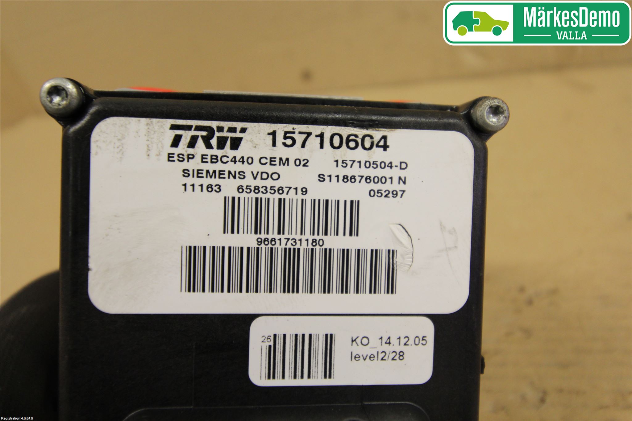Peugeot 407 Abs Hydraulikkaggregat