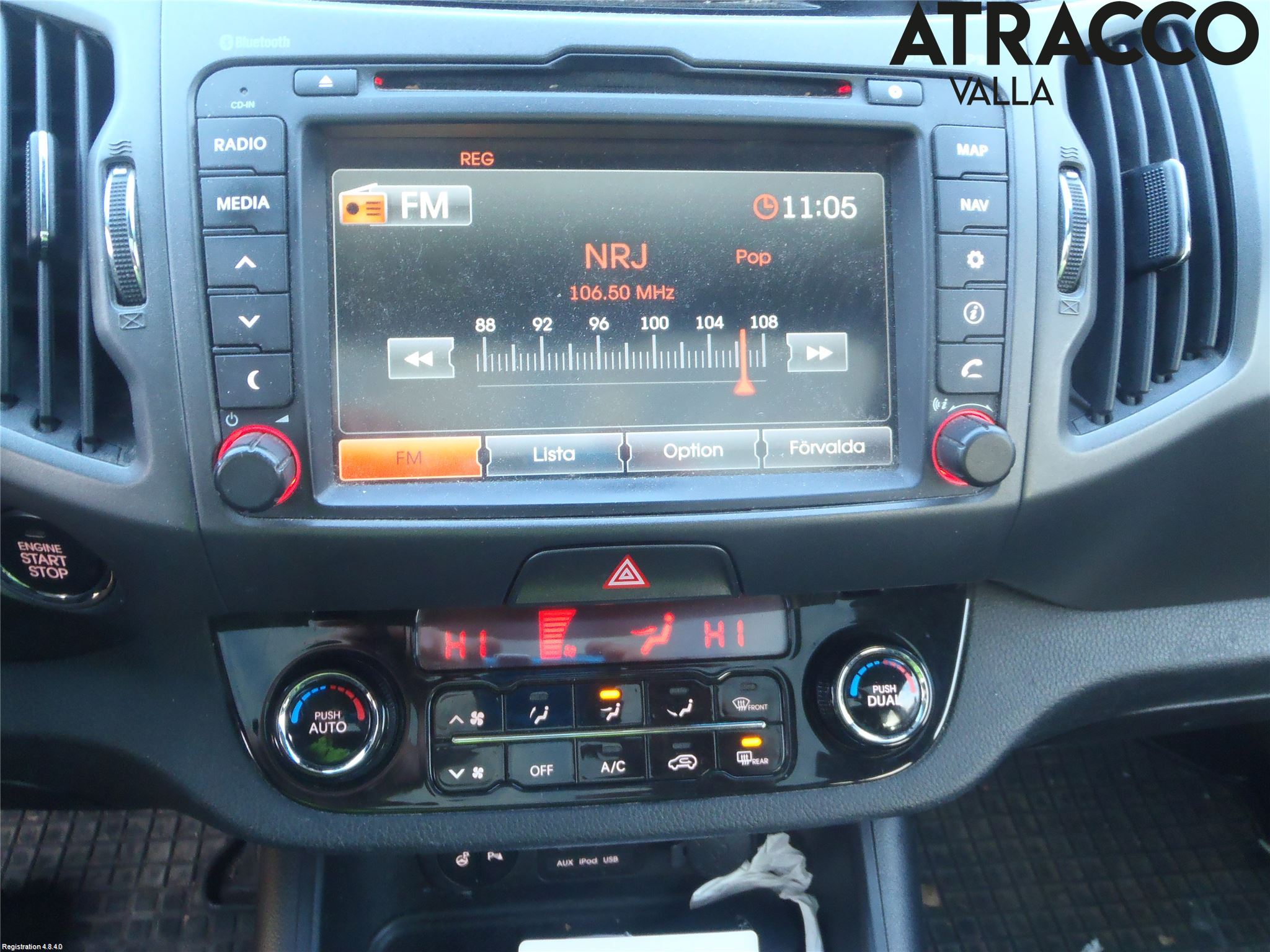 Kia SPORTAGE (SL) 11-15 Varme Ac Betjening-Display
