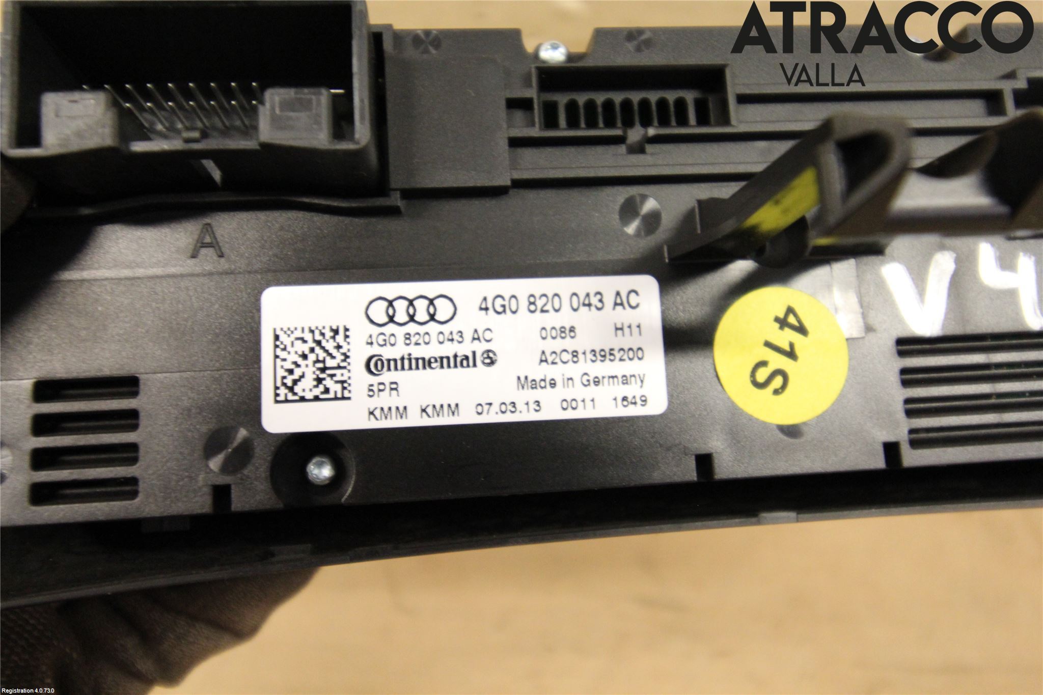 Audi A6/S6 4G 11-18 Varme Ac Betjening-Display