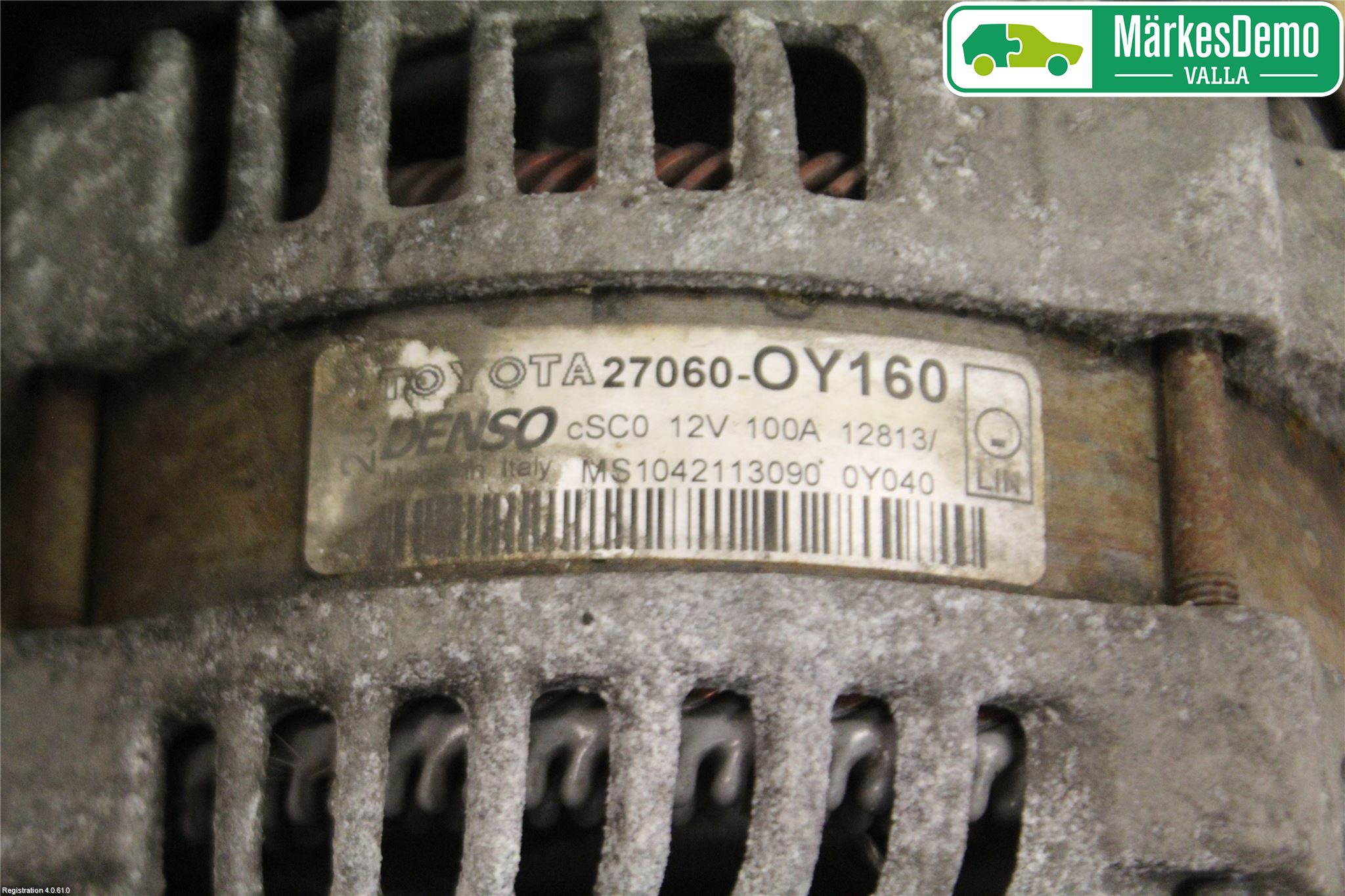 Toyota YARIS XP130 12-14 Dynamo