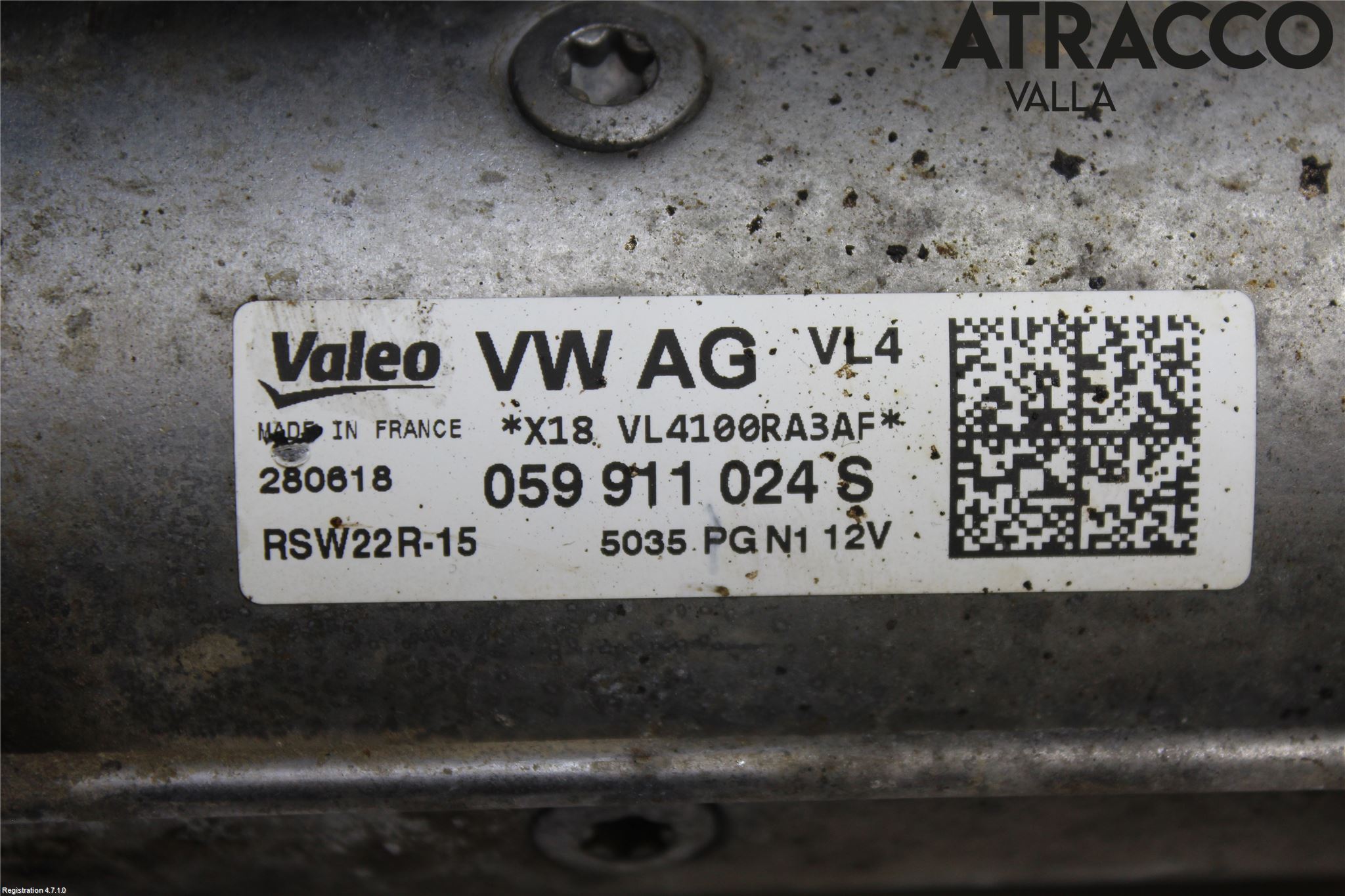 Volkswagen VW AMAROK 2H 10-22 Startmotor Diesel