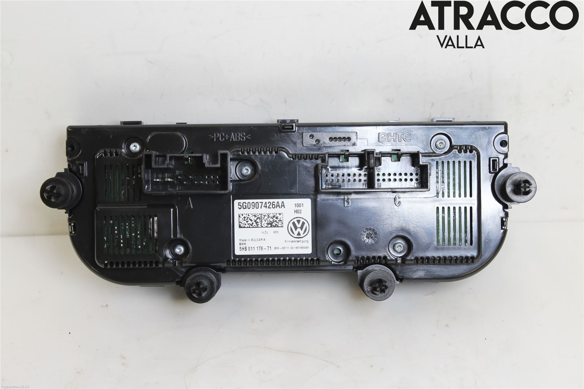 Volkswagen VW GOLF / E-GOLF VII 13-20 Varme Ac Betjening-Display