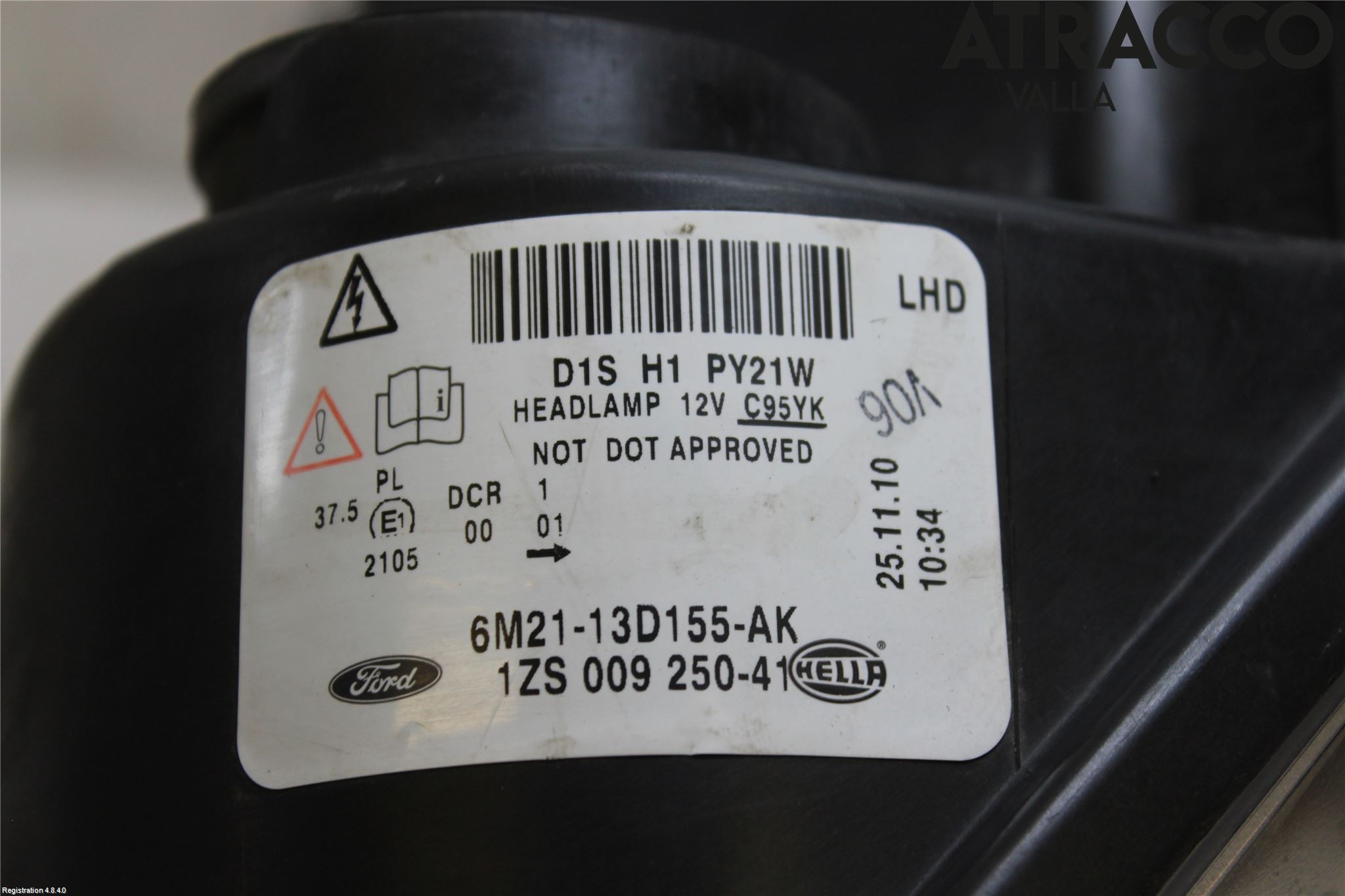 Ford S-MAX 06-15 Frontlykt Venstre