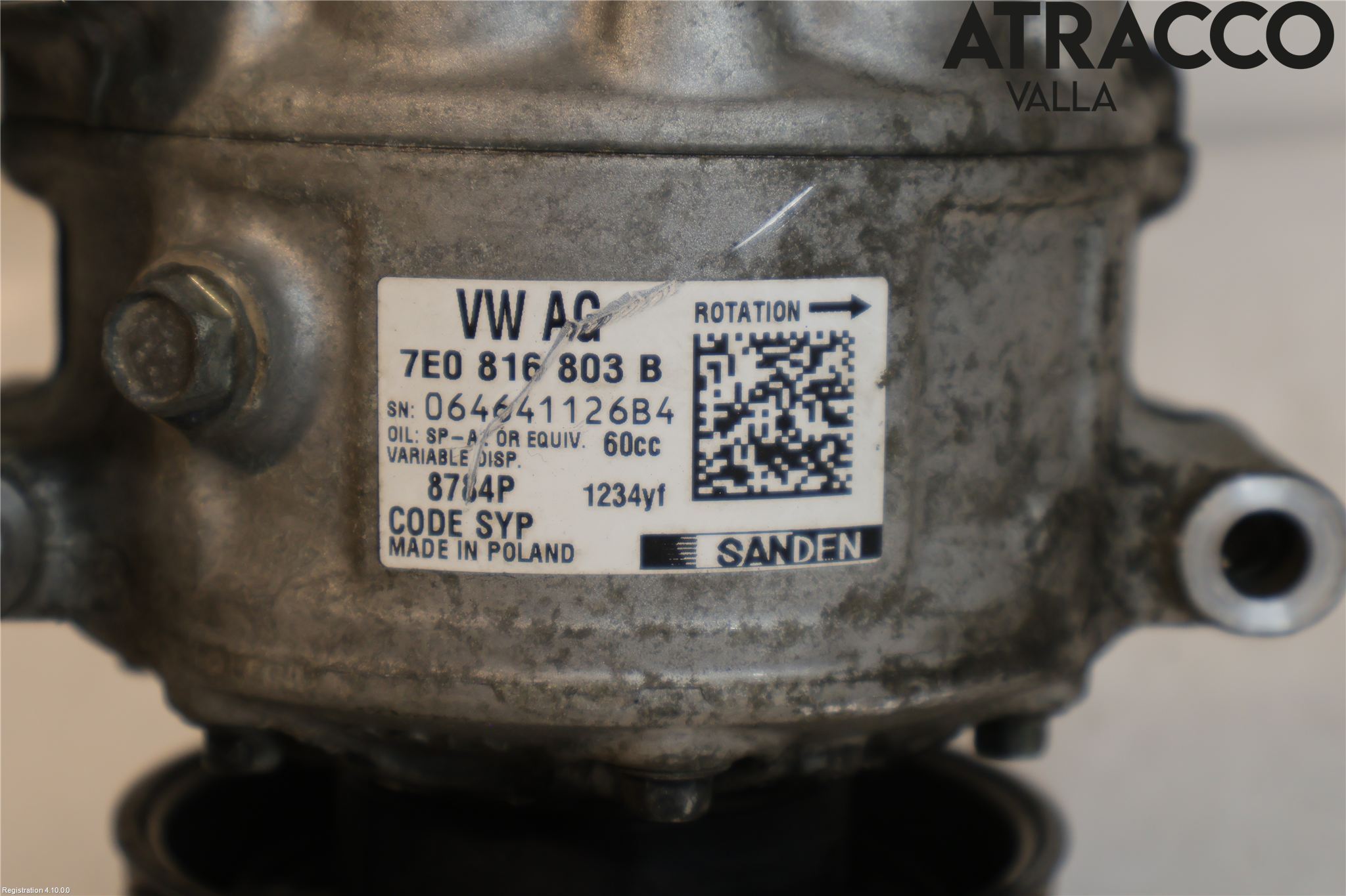 Volkswagen VW TRANSP/CARAVELLE (T6) 16-22 Varme Ac Kompressor