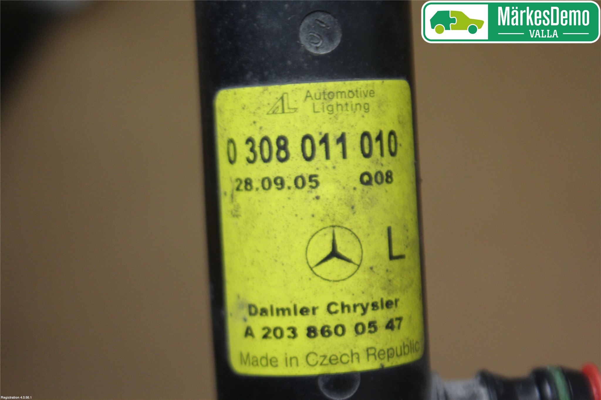Mercedes-Benz MB C (203) 00-07 Spylerdyse Frontlykter