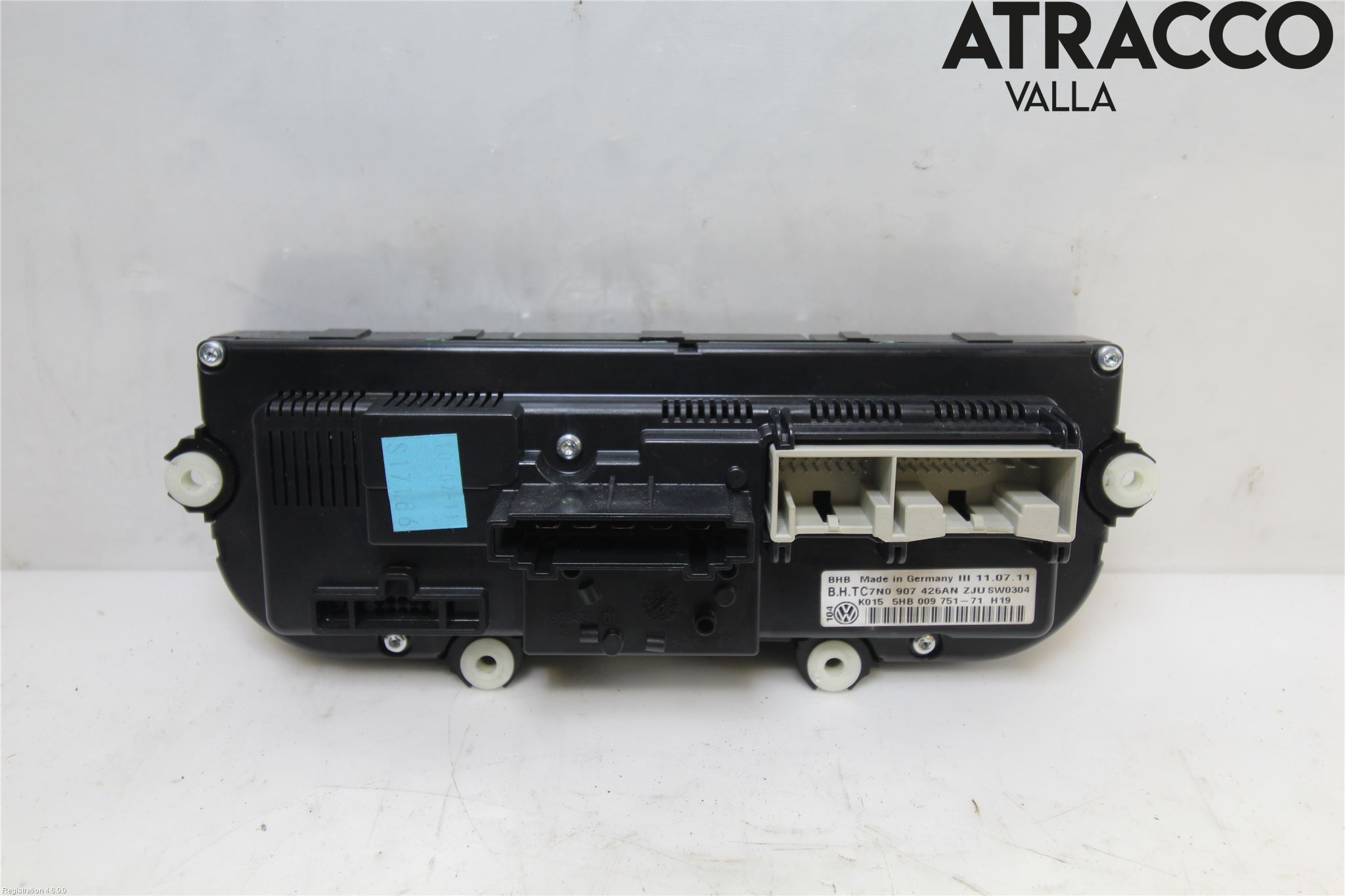 Volkswagen VW GOLF VI 09-13 Varme Ac Betjening-Display