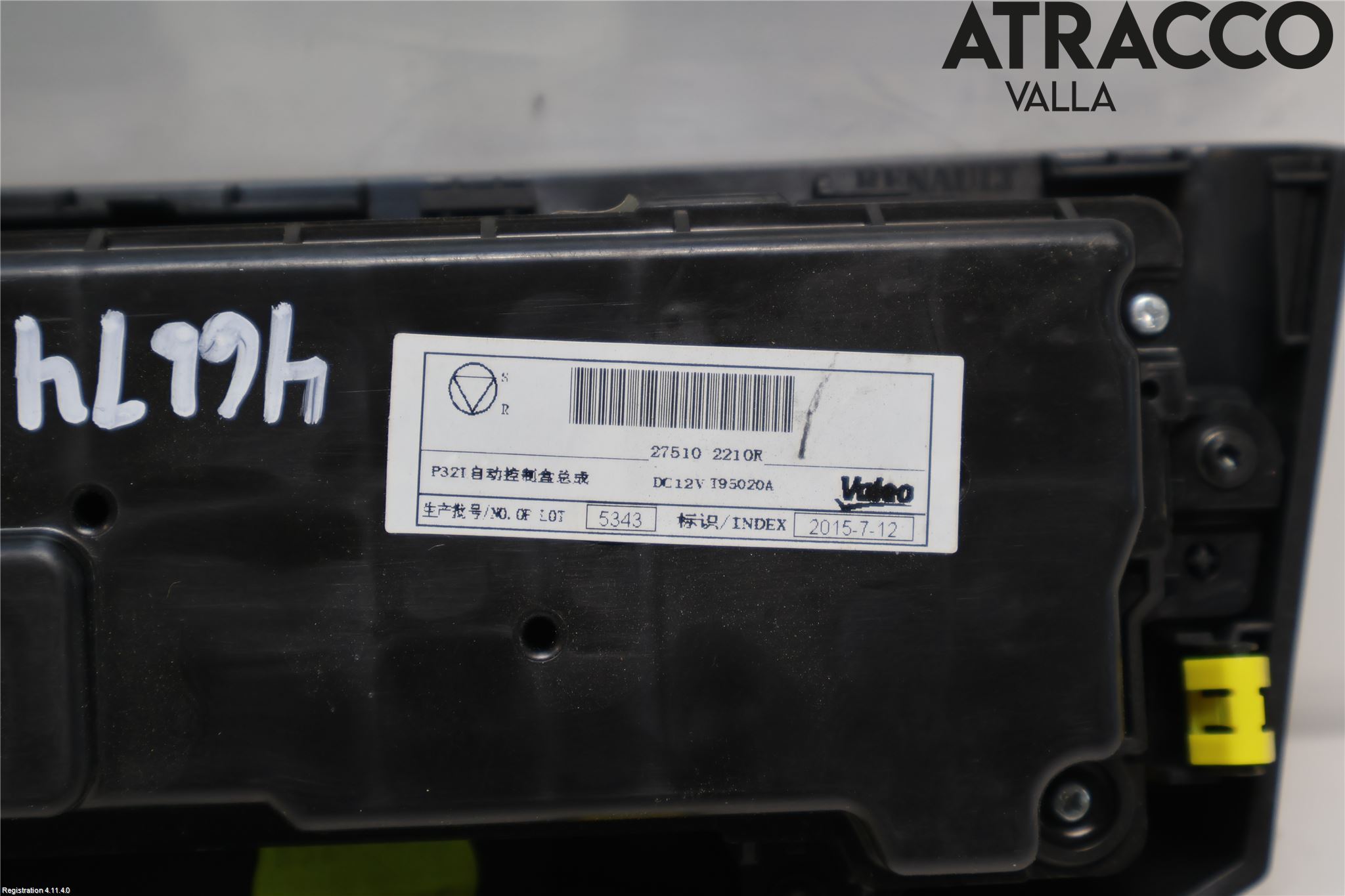 Renault KADJAR 15- Varme Ac Betjening-Display