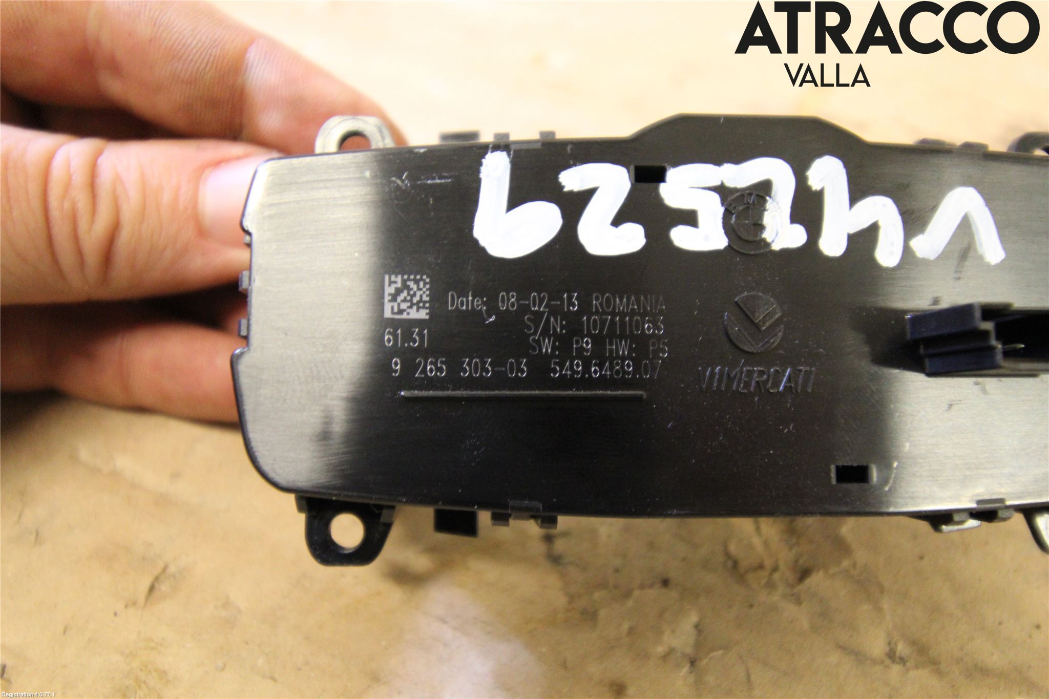 BMW 1 F20/F21 11-19 Bryter Hovedlys