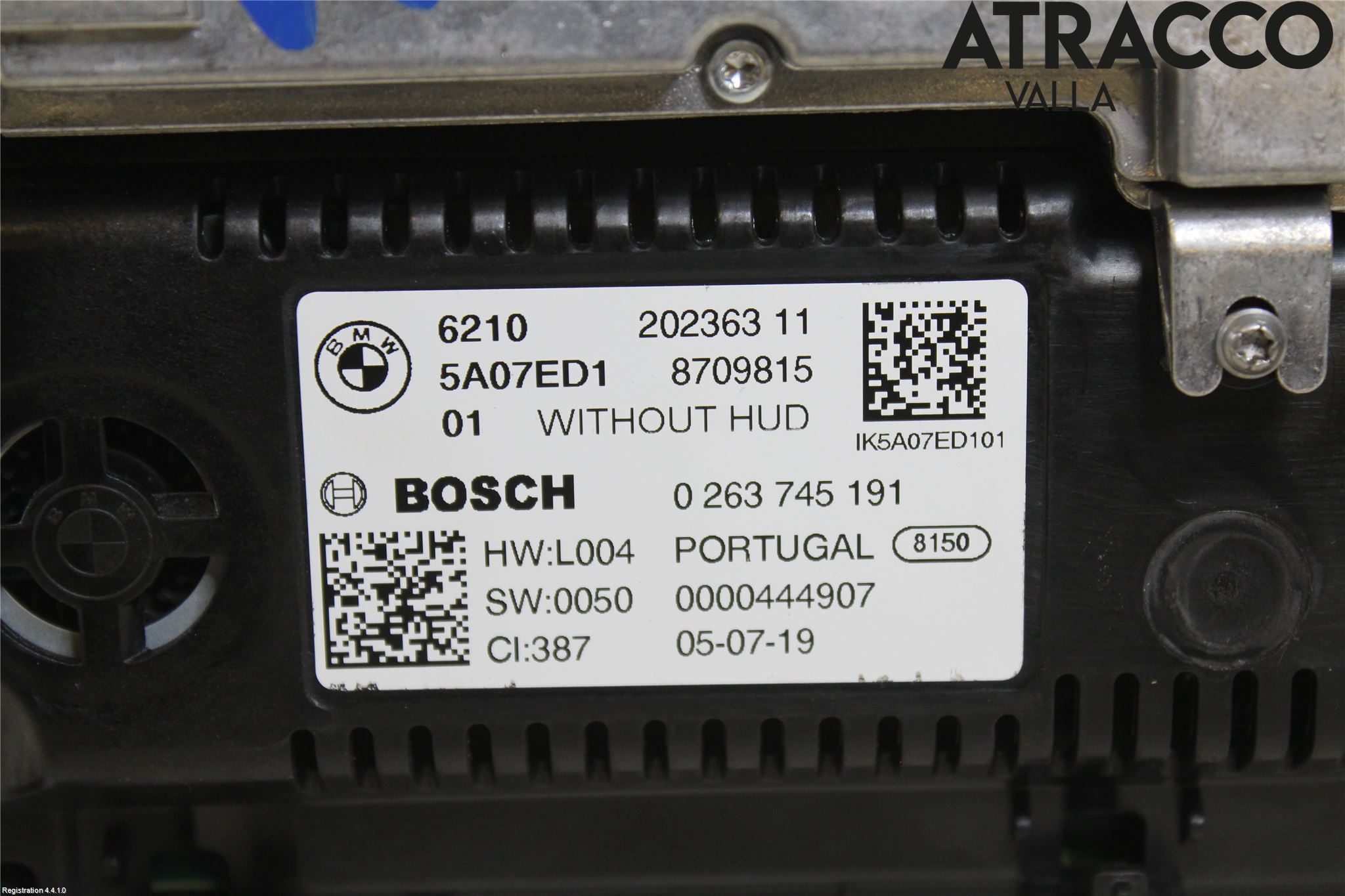 BMW 3 G20/G21/G80/G81 19- Instr Kombinert