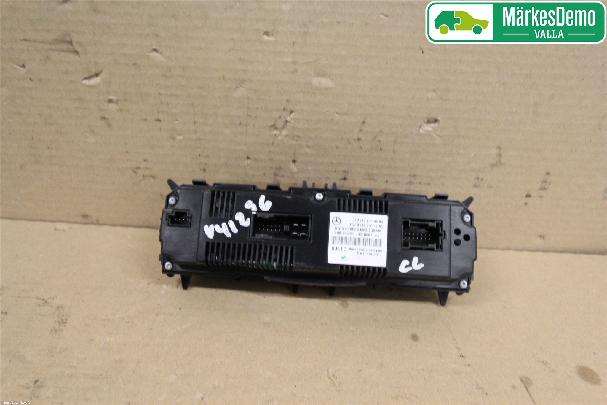 Mercedes-Benz MB E-KLASS (W212) 09-16 Varme Ac Betjening-Display