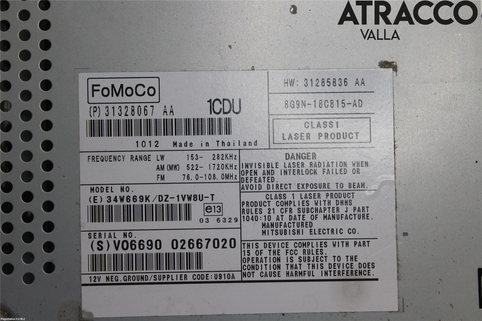 Volvo V70 08-13 Stereo Radio Med Cd