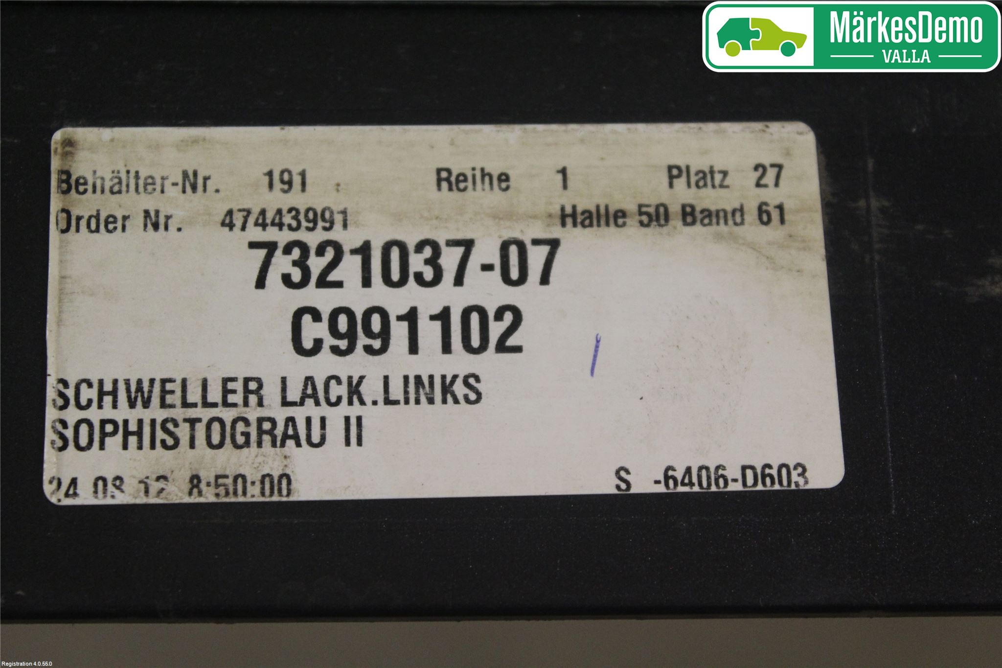 BMW 5 GT F07 09-17 Kanalskjørt Venstre