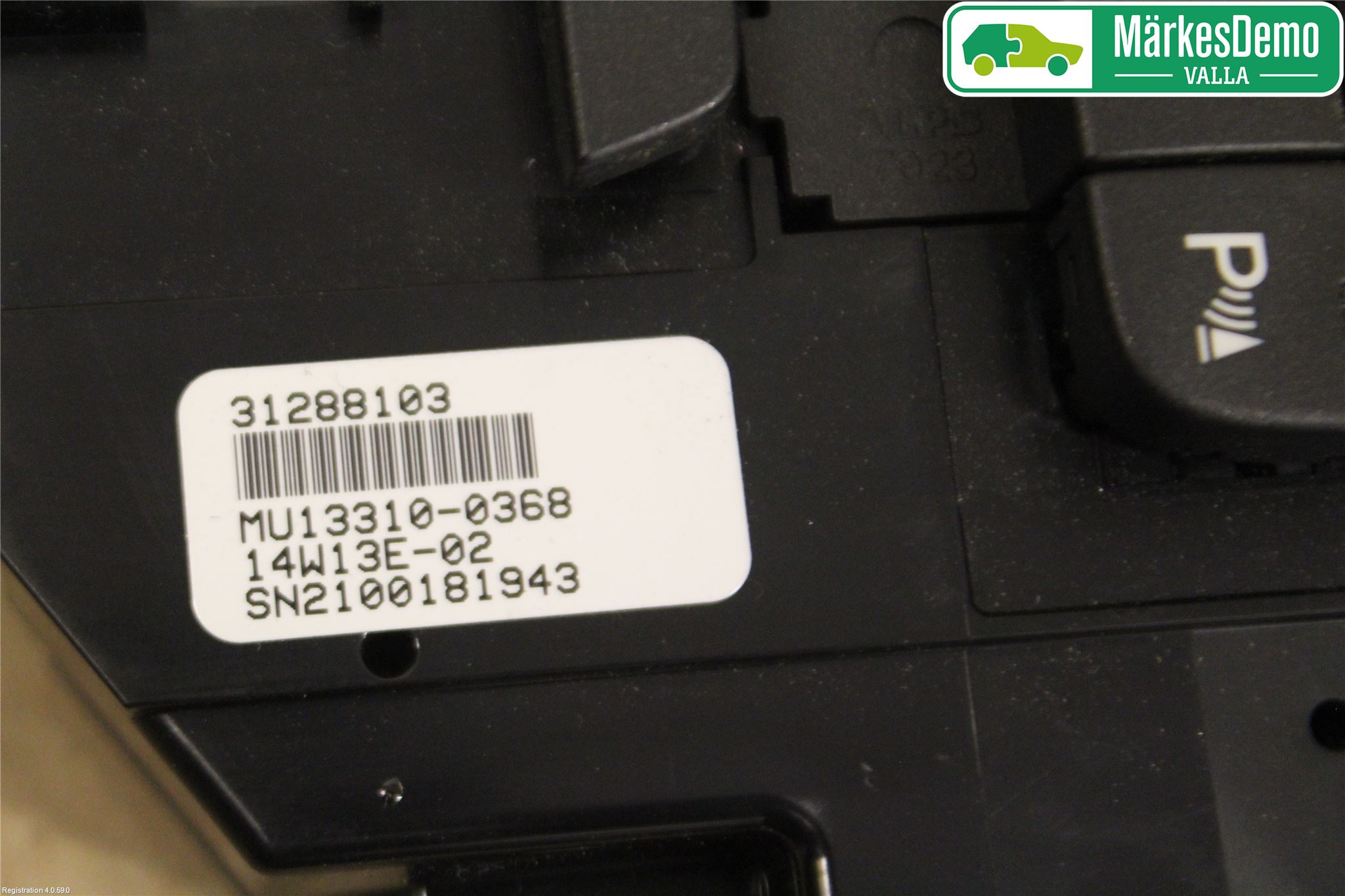 Volvo V40 12-19 Varme Ac Betjening-Display