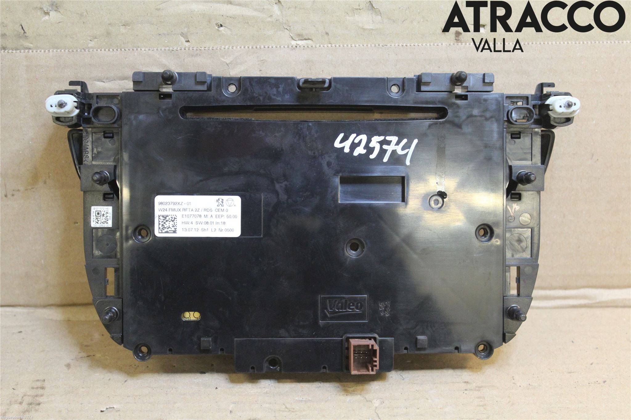 Peugeot 508 11-18 Varme Ac Betjening-Display