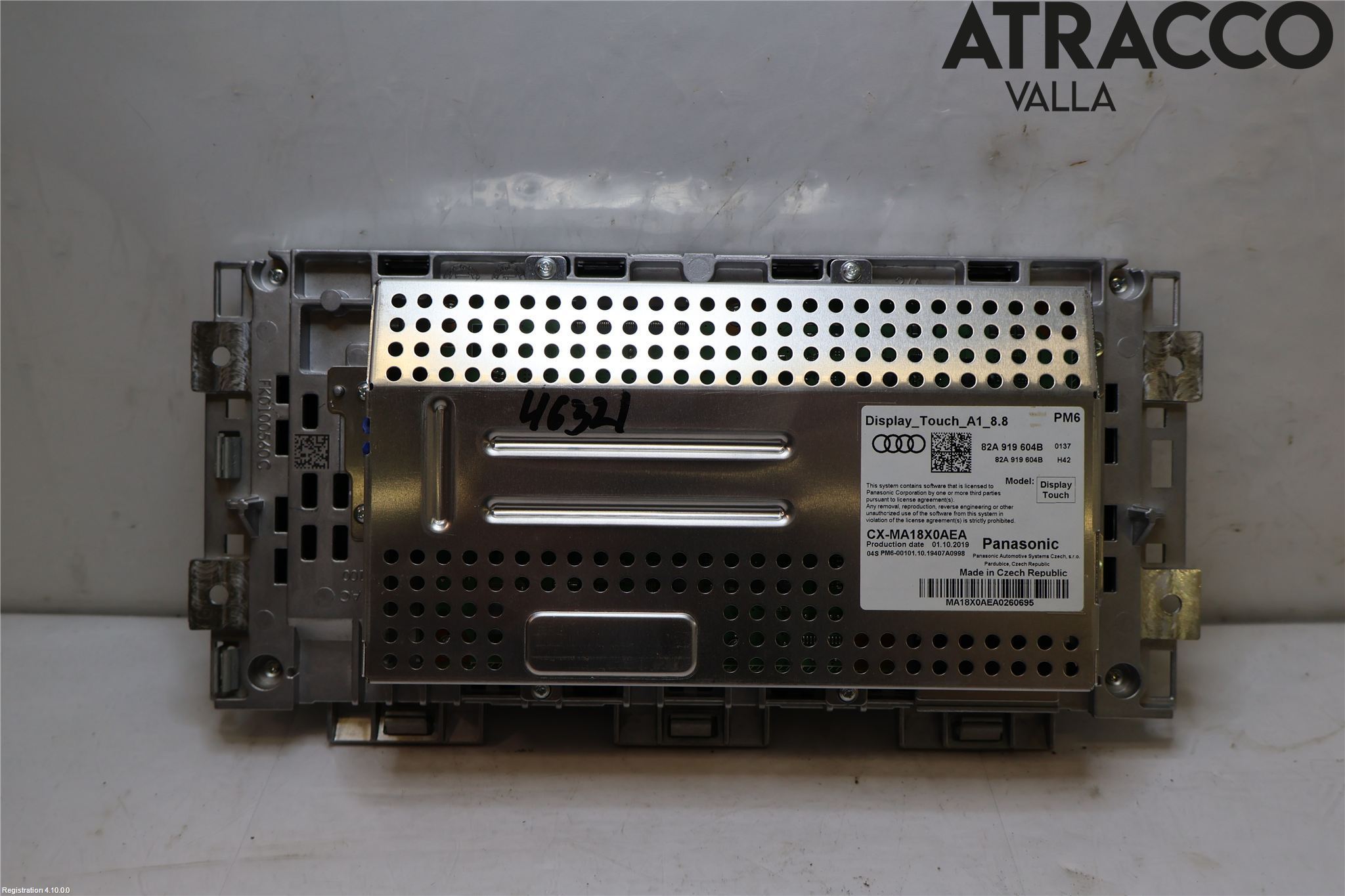 Audi A1 19- Instr Skjerm Dvd-Gps-Ac-Tlf