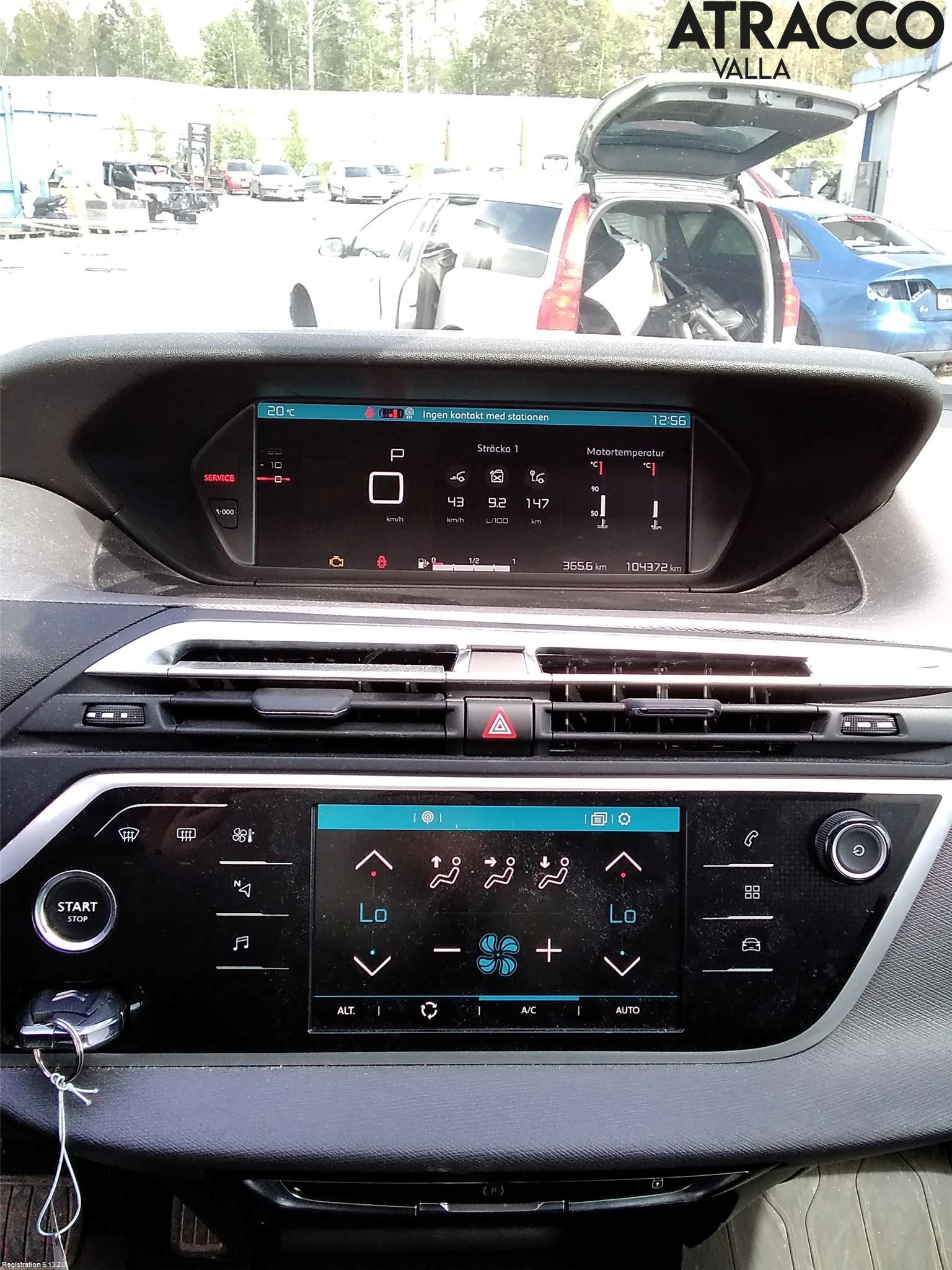 Citroen C4 GRAND PICASSO 14-18 Multifunktionsdisplay