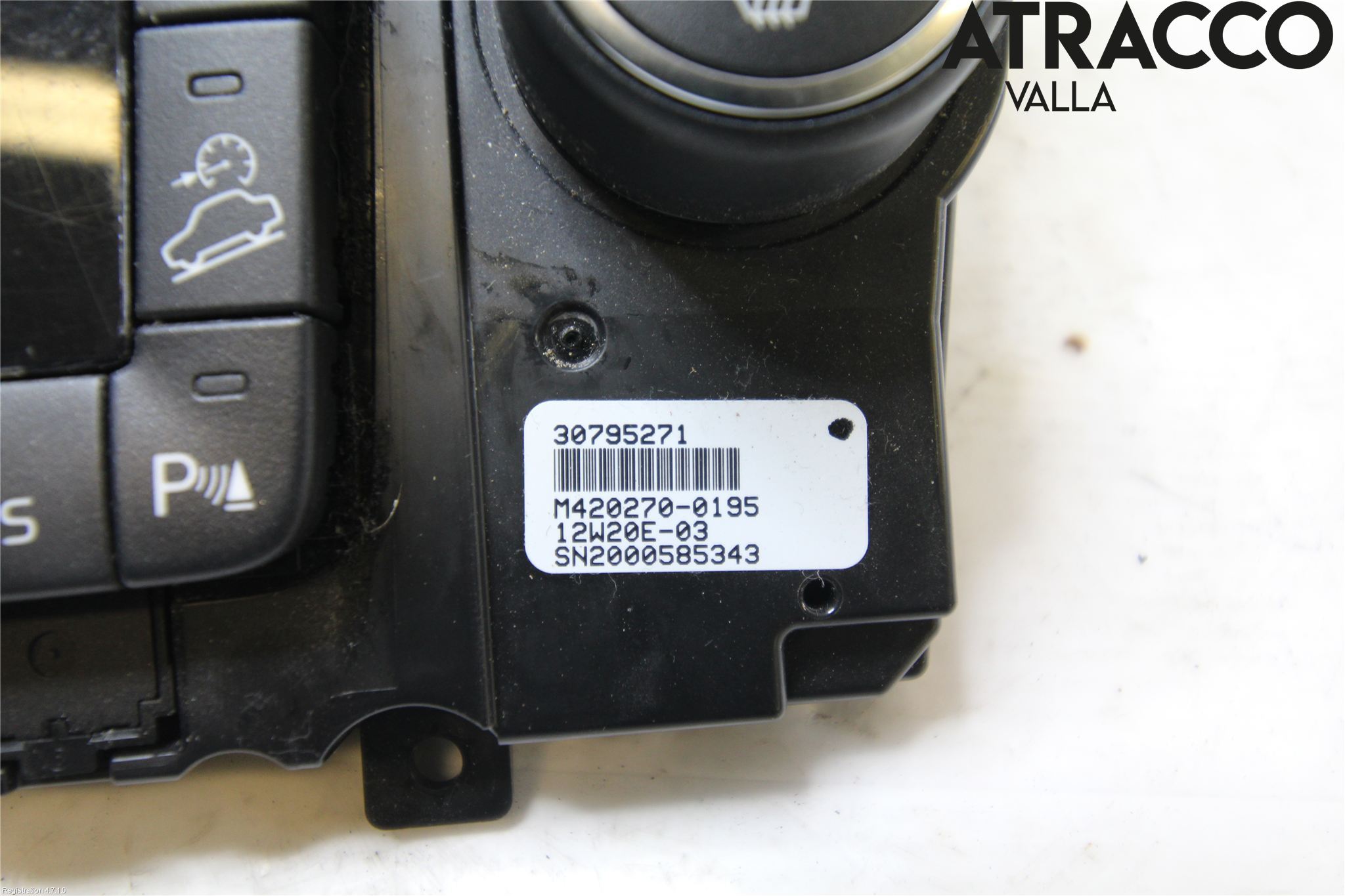 Volvo XC70 08-13 Varme Ac Betjening-Display