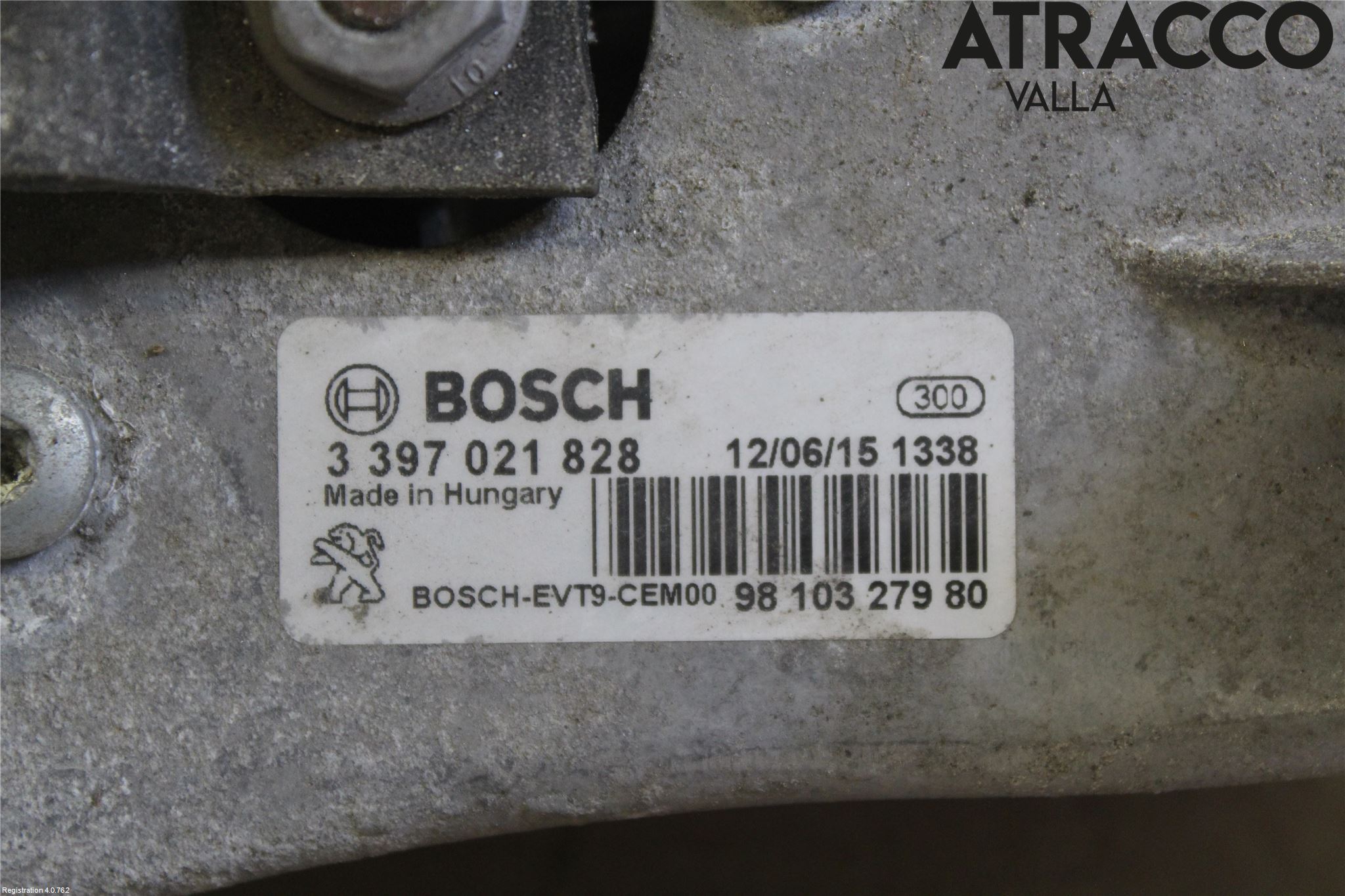 Peugeot 308 14-21 Viskeroverføring Frontrute