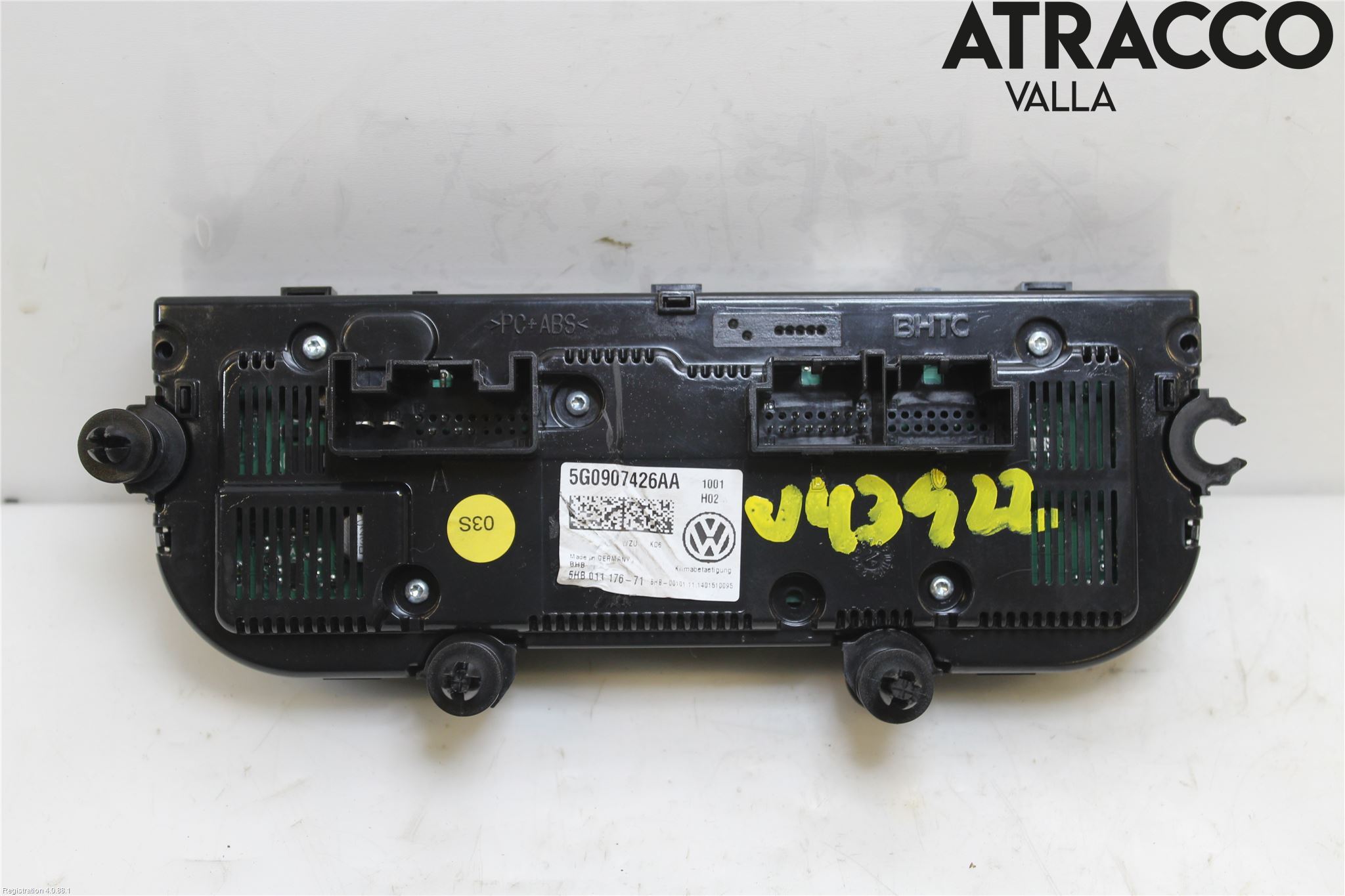 Volkswagen VW GOLF / E-GOLF VII 13-20 Varme Ac Betjening-Display