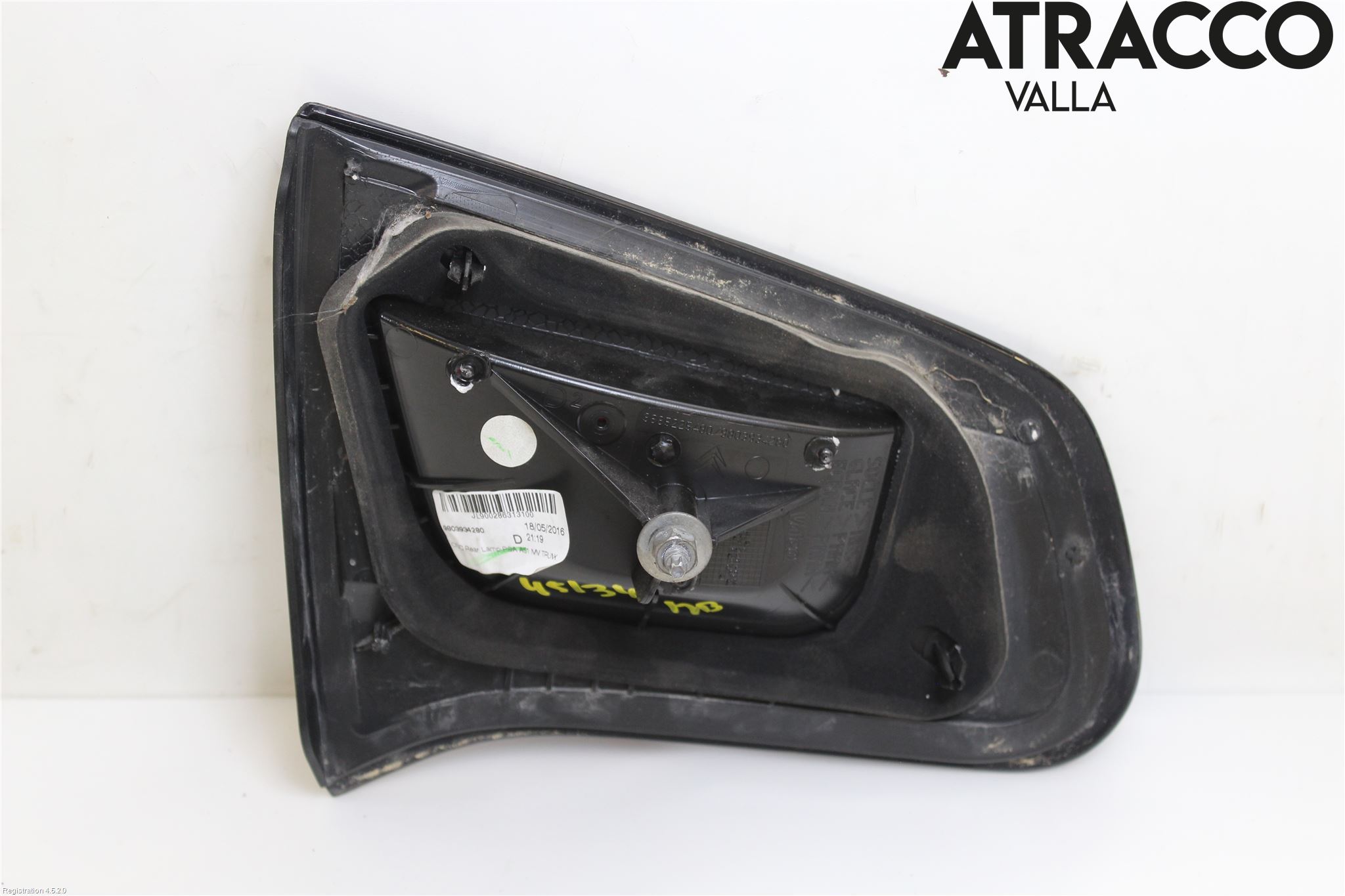 Citroen C3 10-17 Baklykt Høyre  På Luke(Indre)