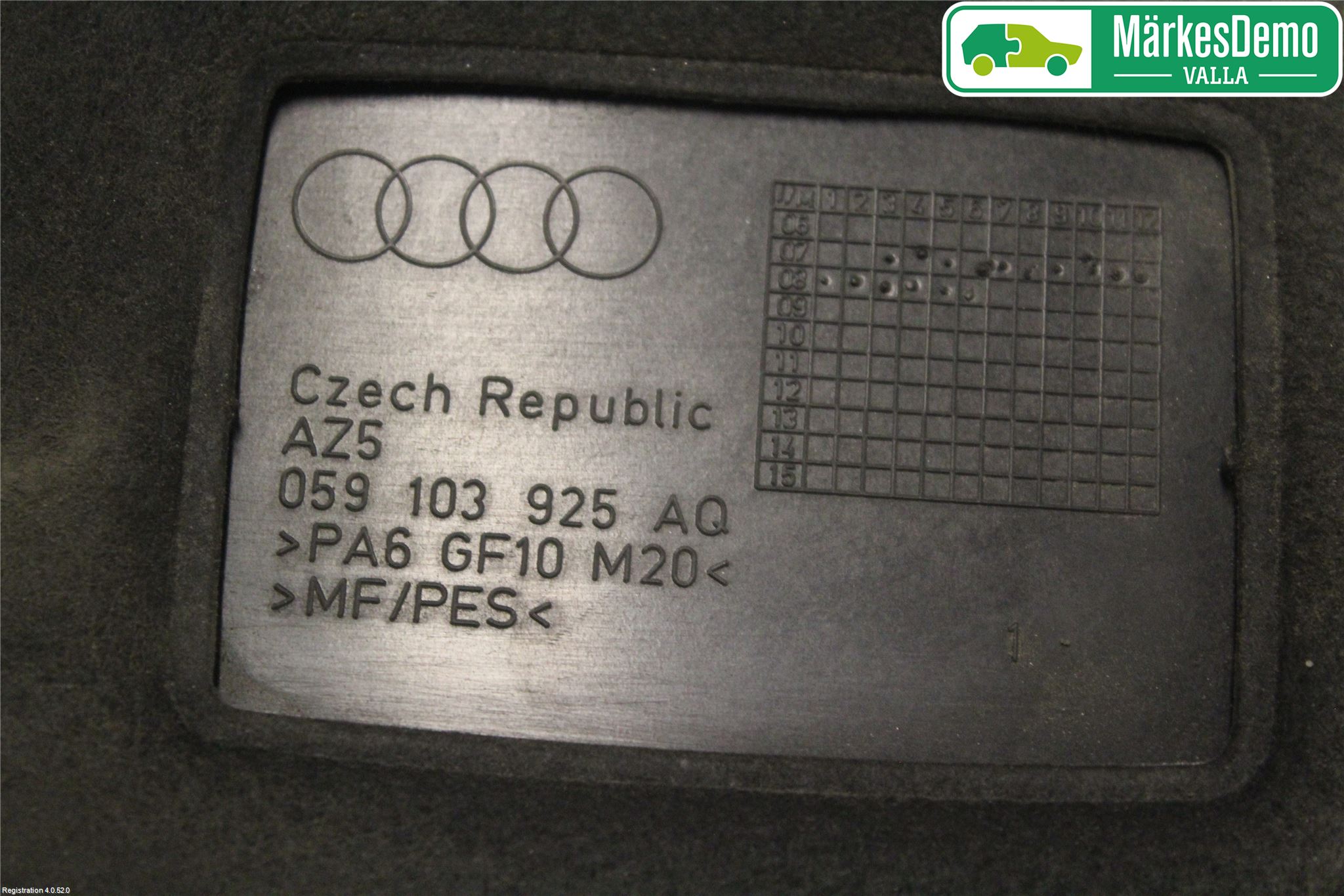 Audi A5 07-16 Motor Deksel Over Motor