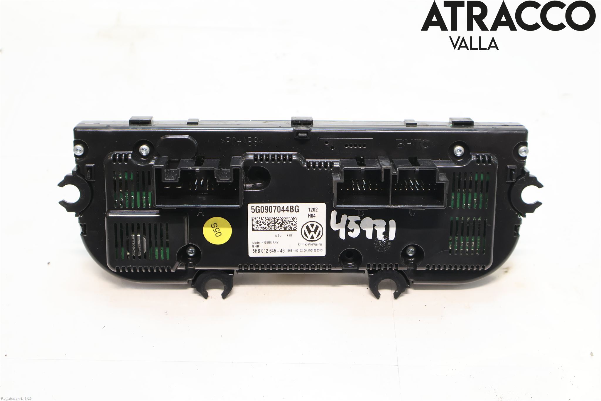 Volkswagen VW TOURAN 16- Varme Ac Betjening-Display