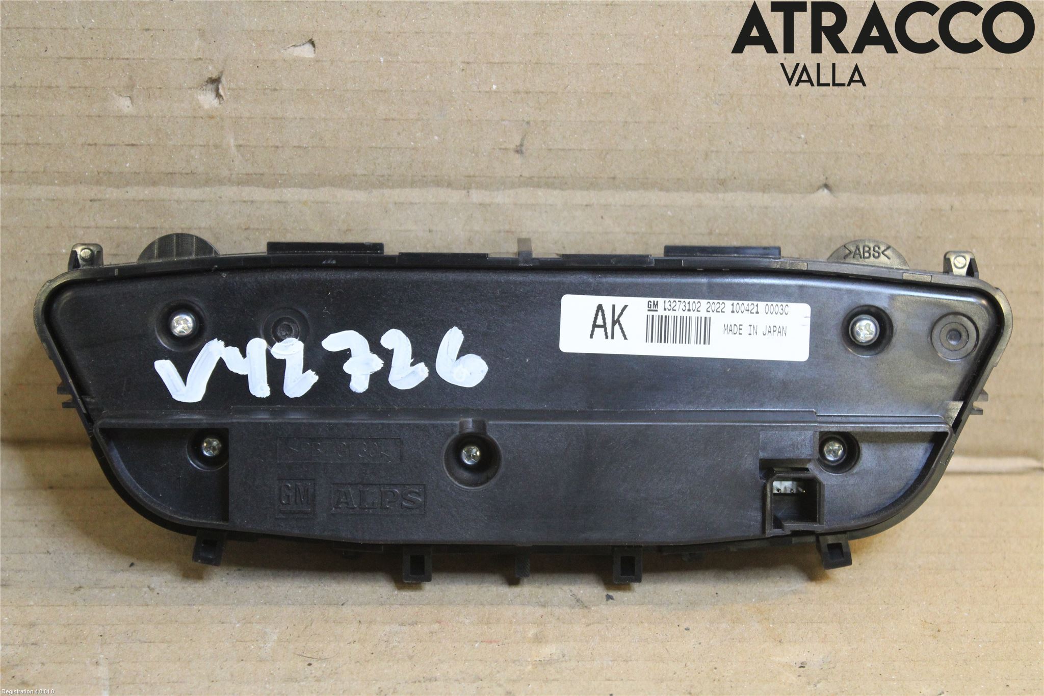 Opel INSIGNIA 09-16 Varme Ac Betjening-Display
