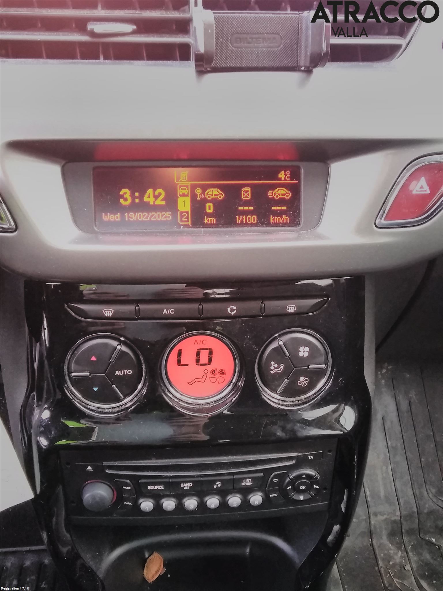 Citroen C3 10-17 Varme Ac Betjening-Display
