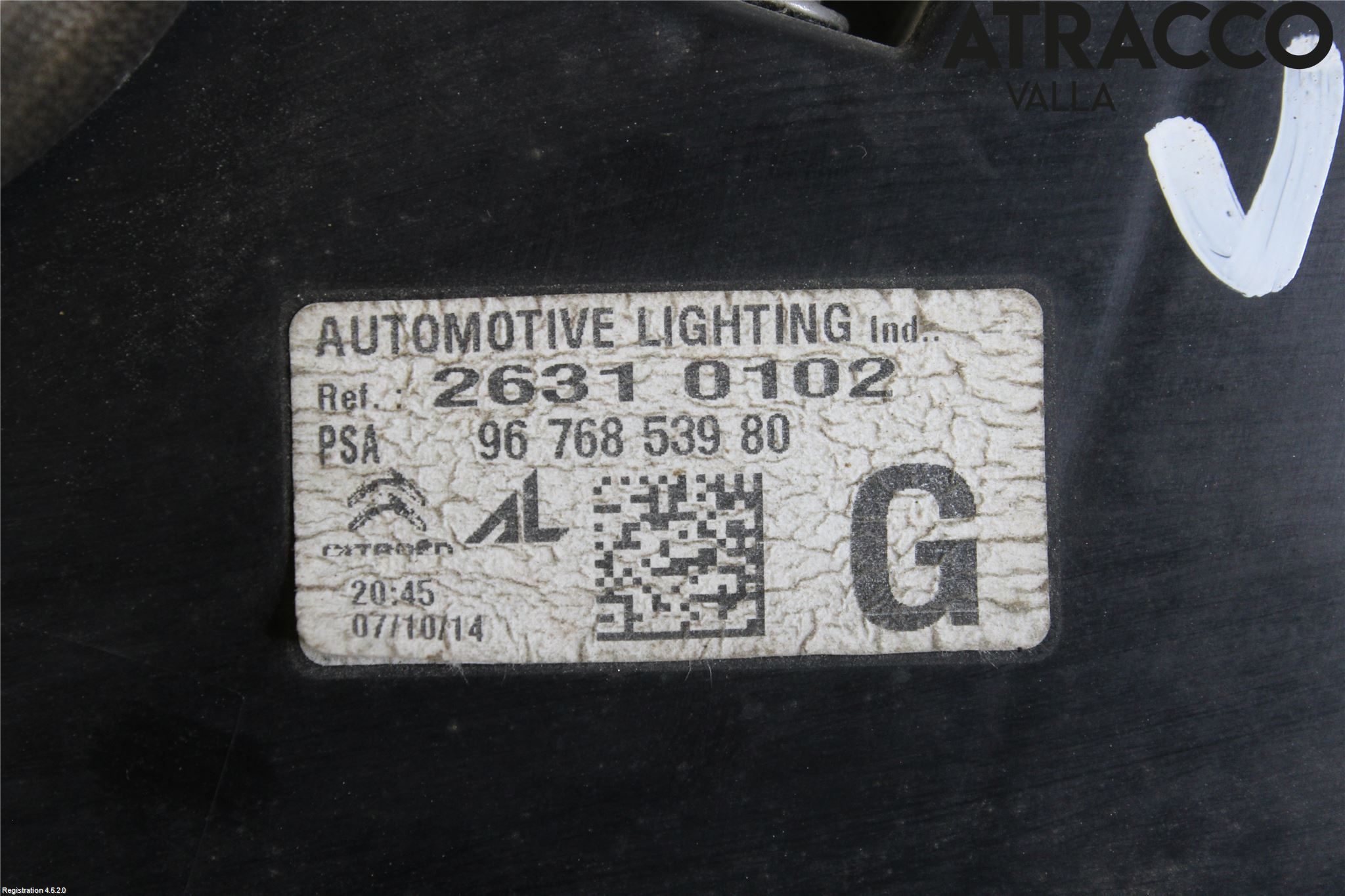 Citroen C4 GRAND PICASSO 14-18 Baklykt Venstre