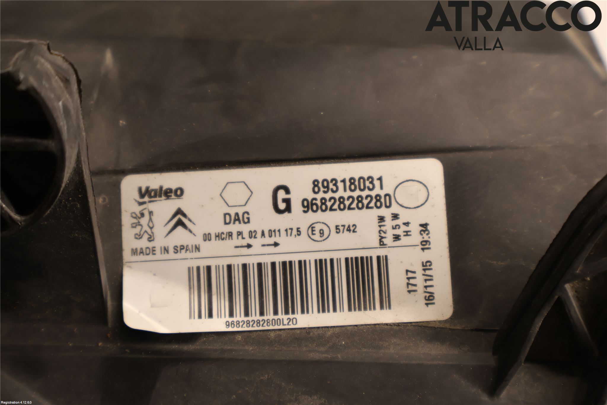 Citroen BERLINGO 08-18 Frontlykt Venstre