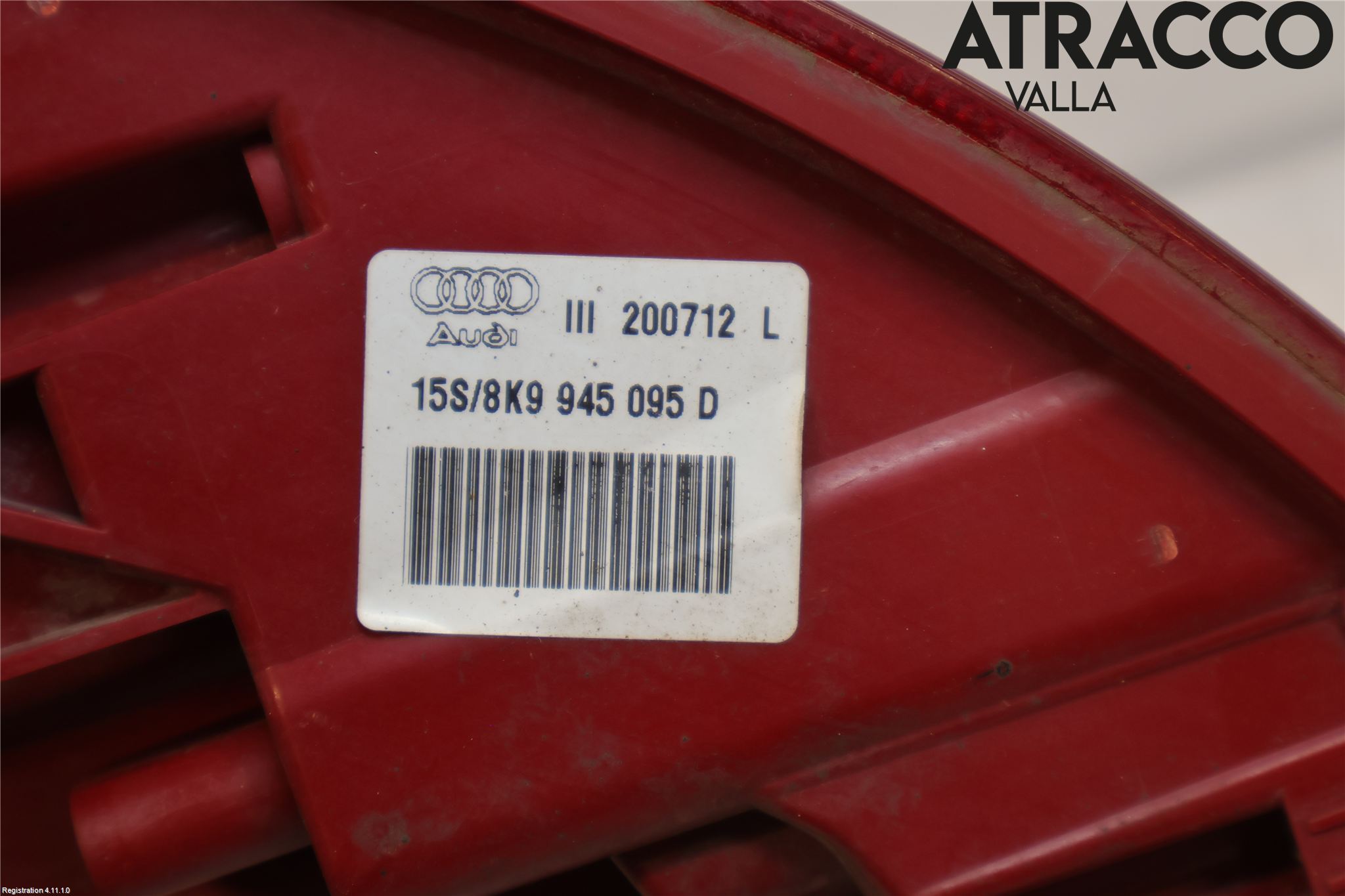 Audi A4 12-15 Baklykt Venstre