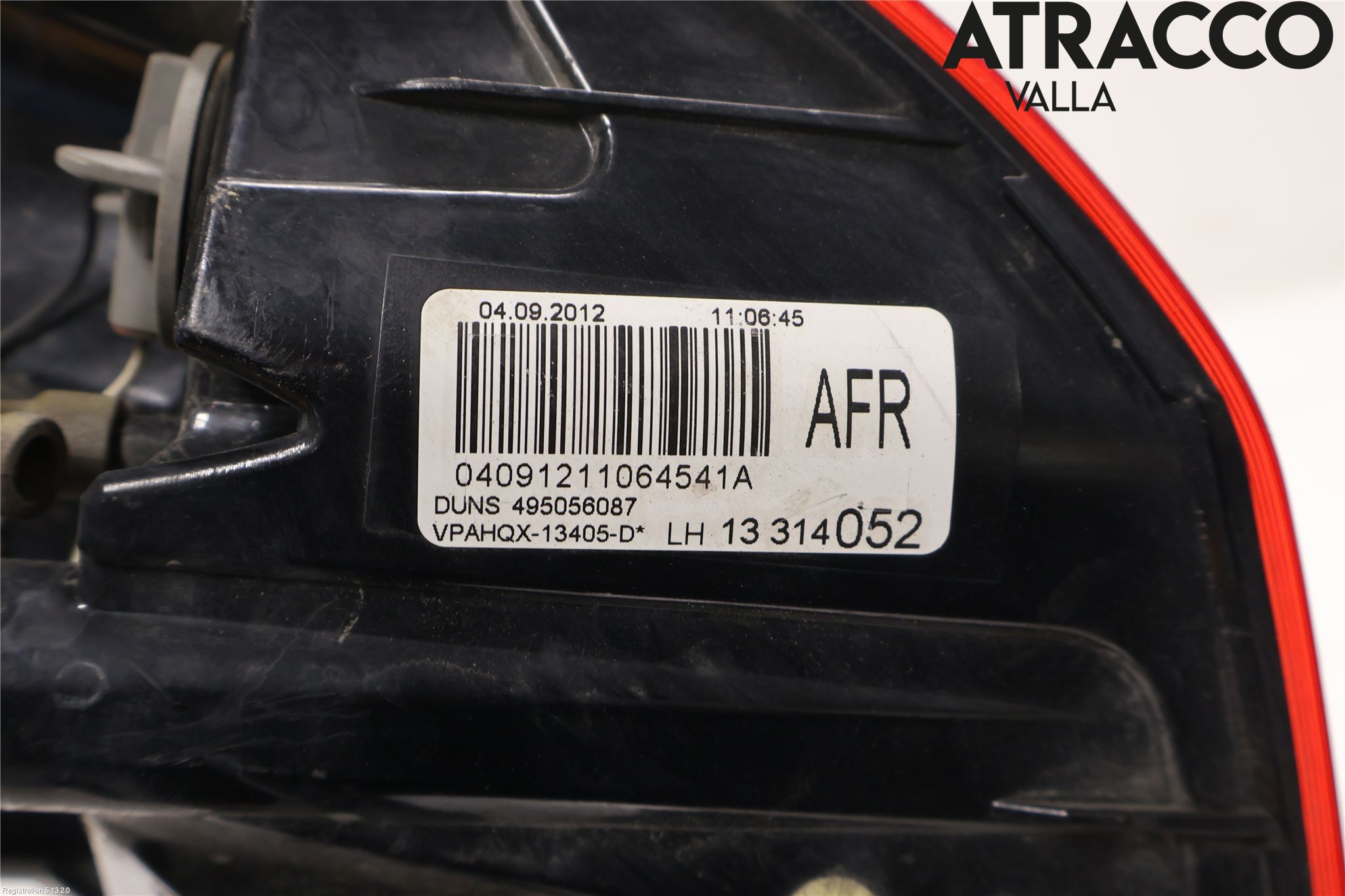 Opel ASTRA J 10-15 Baklykt Venstre