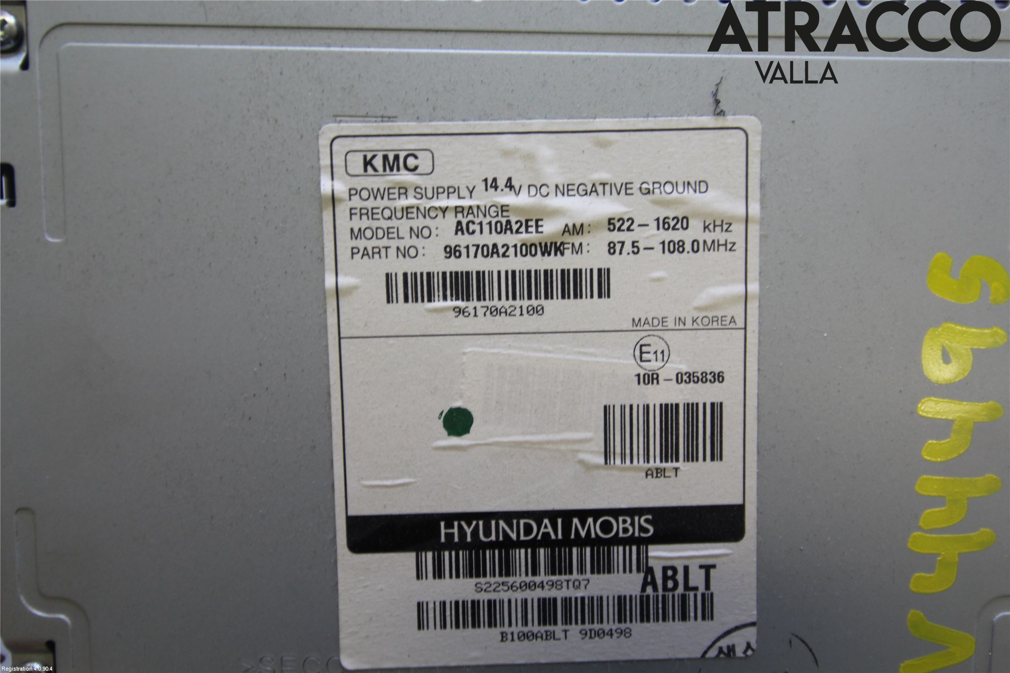 Kia CEED 12-18 Stereo Radio Med Cd