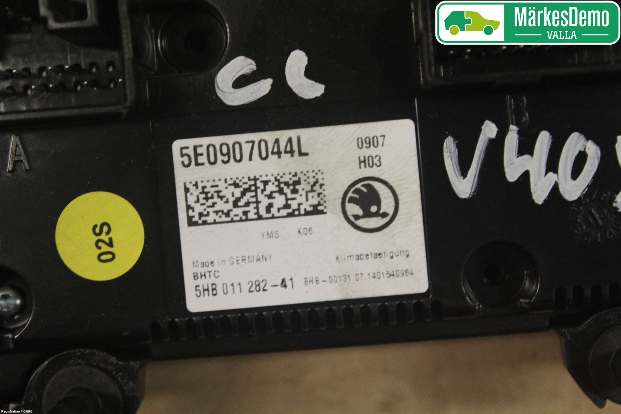 Skoda SUPERB 09-15 Varme Ac Betjening-Display