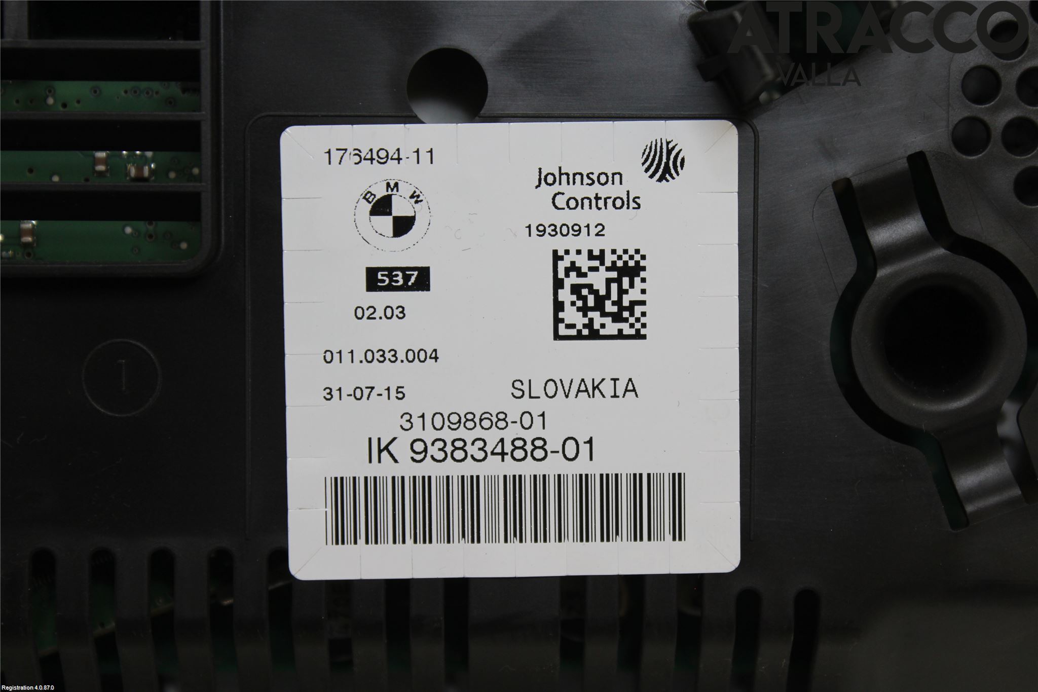 BMW 5 F10/F11/F18 09-17 Instr Kombinert