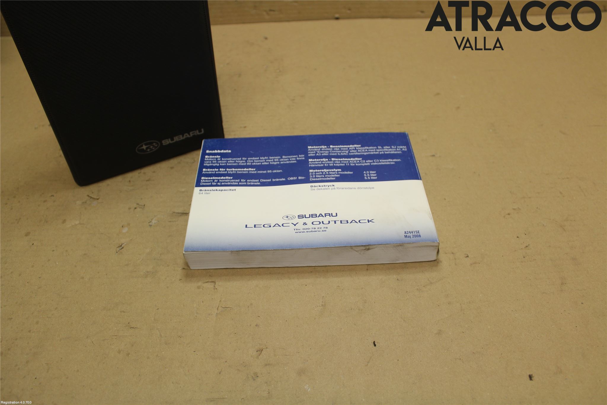 Subaru LEGACY    07-09 Instruksjonsbok