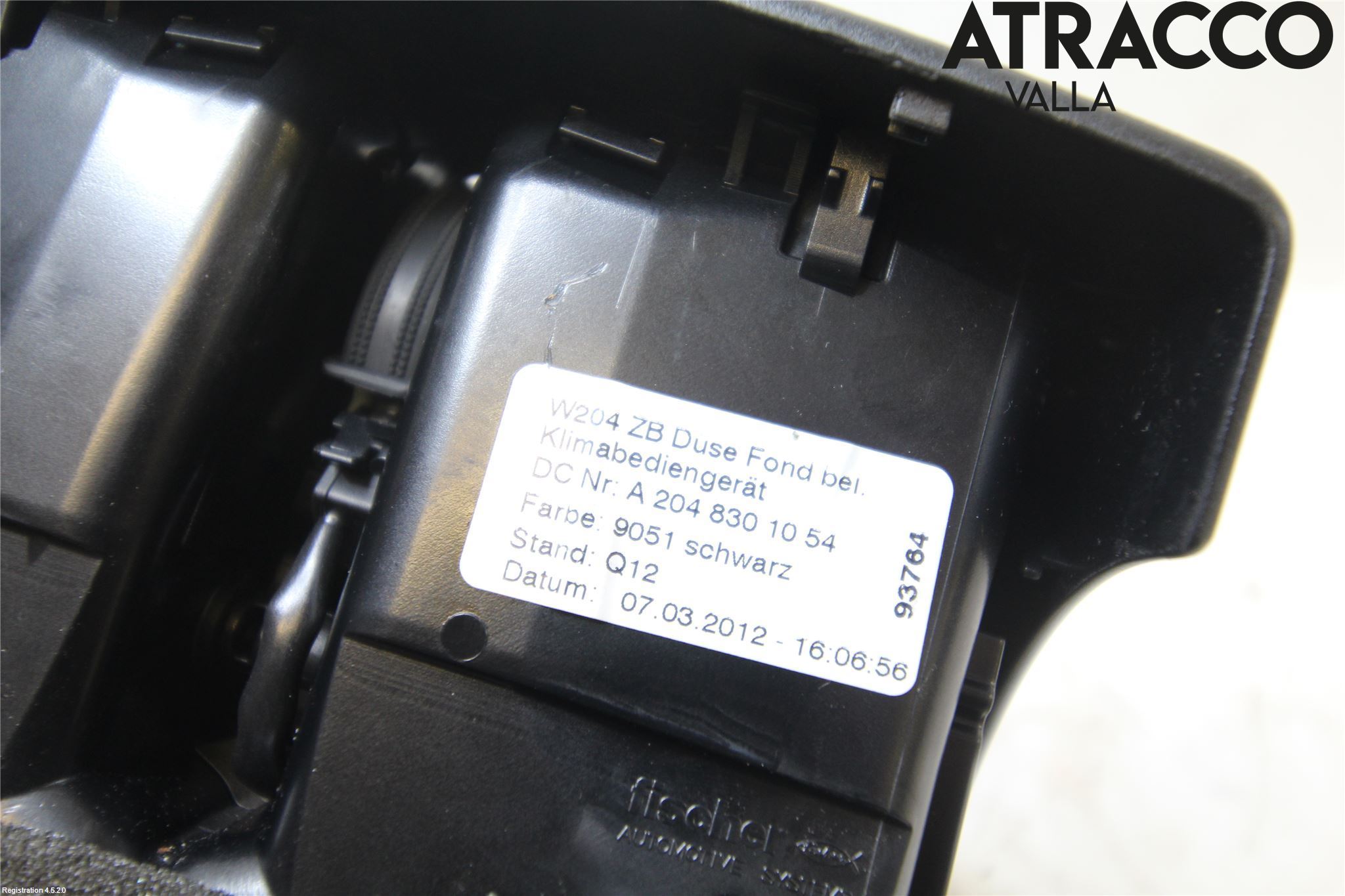 Mercedes-Benz MB C-KLASS (W204) 07-15 Varme Ac Betjening-Display