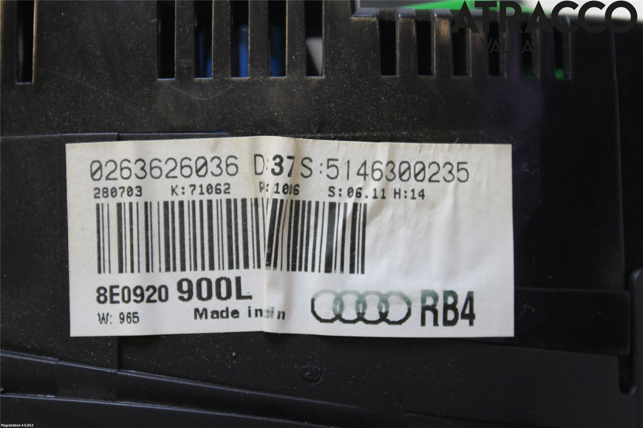 Audi A4/S4 01-05 Instr Kombinert